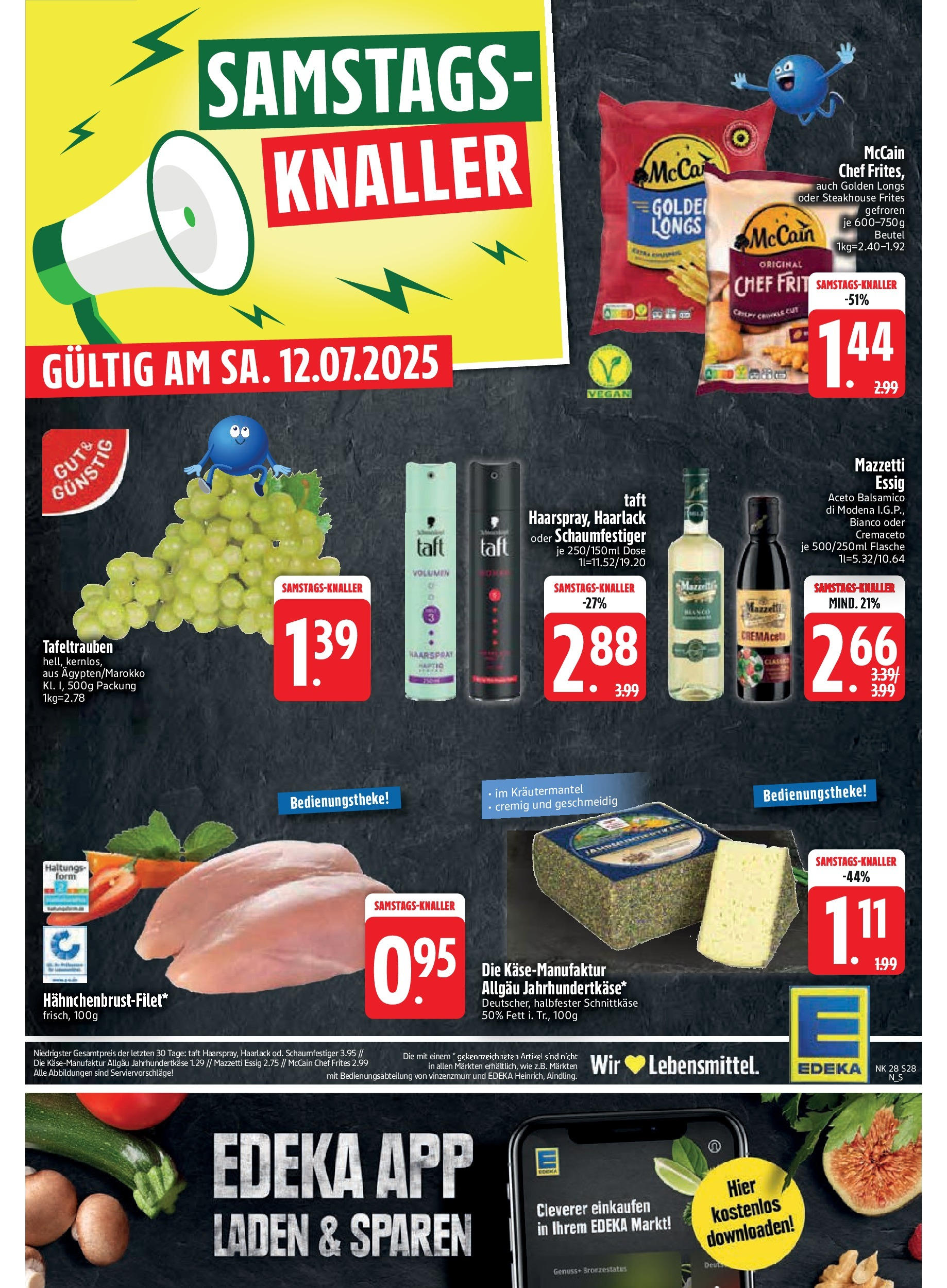 Edeka prospekt Vilgertshofen-Issing	 (ab 06.07.2025) » Angebote Online | Seite: 30 | Produkte: Balsamico, Essig, McCain, Haarspray