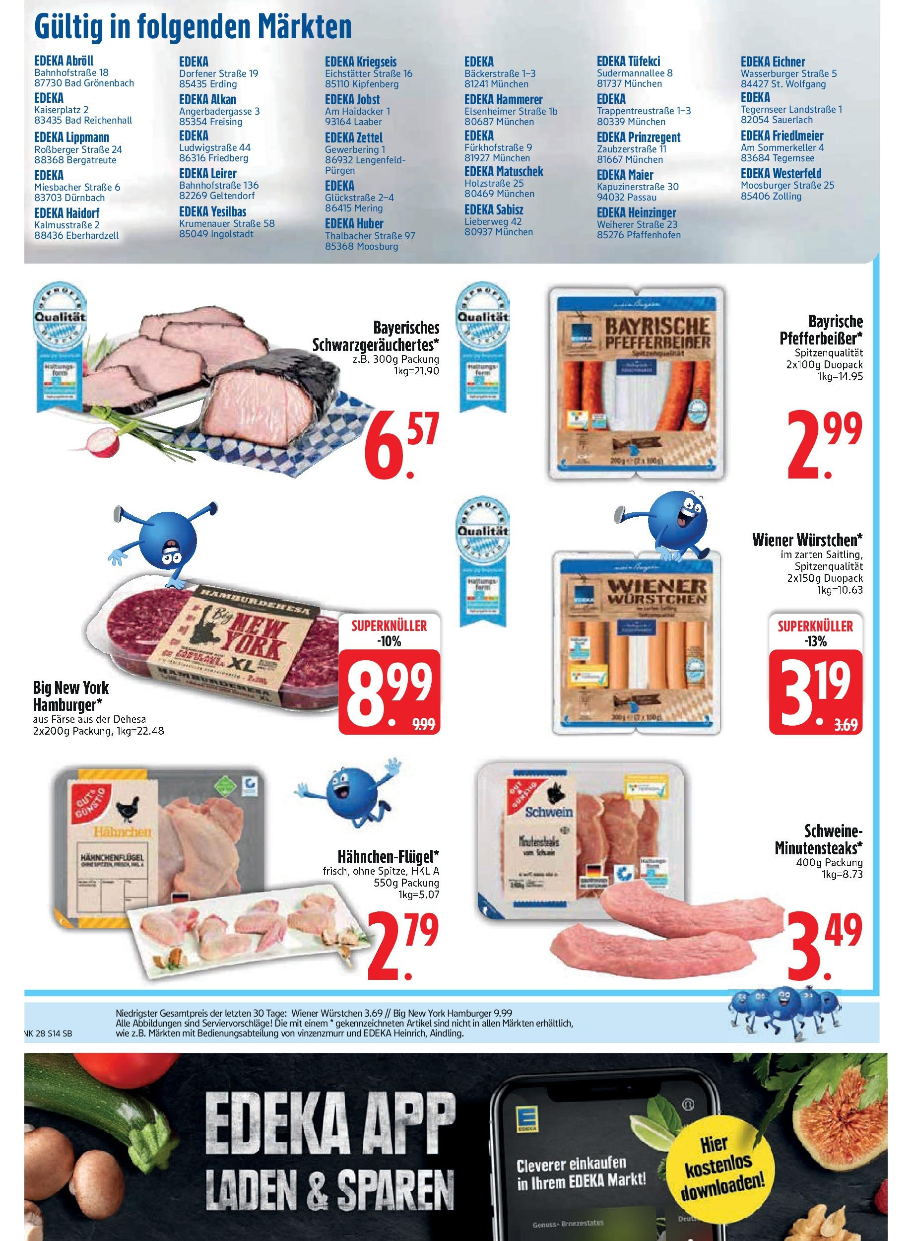 Edeka prospekt Bodenwöhr	 (ab 06.07.2025) » Angebote Online | Seite: 16 | Produkte: Wiener wurstchen, Bad