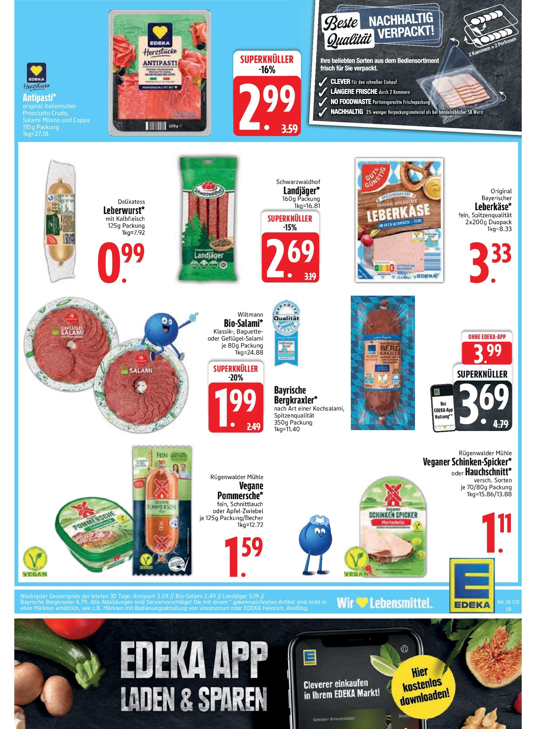 Edeka prospekt Bodenwöhr	 (ab 06.07.2025) » Angebote Online | Seite: 17 | Produkte: Mühle, Baguette, Wurst, Schinken