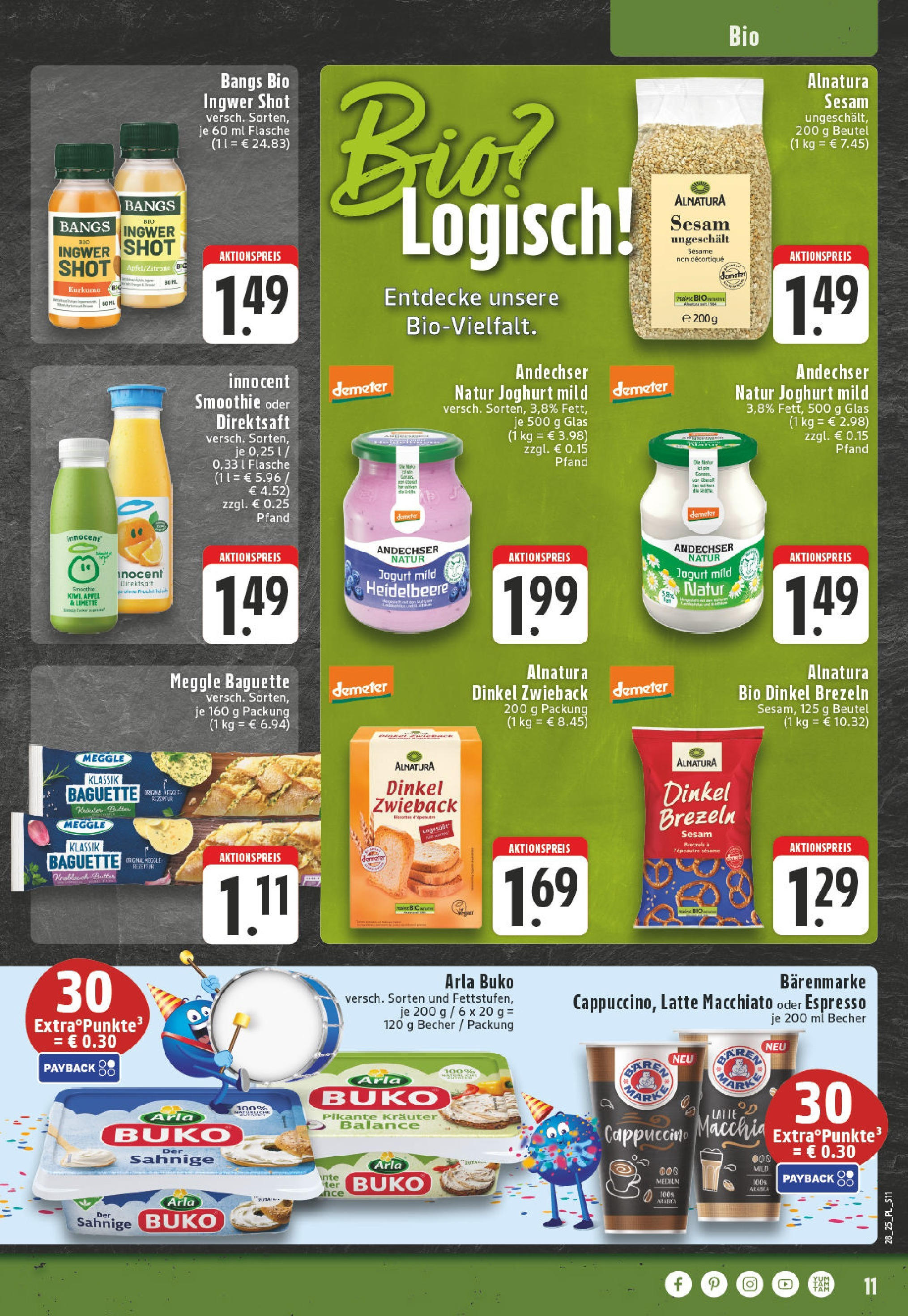 Edeka prospekt Bad Sassendorf	 (ab 06.07.2025) » Angebote Online | Seite: 11 | Produkte: Äpfel, Baguette, Arla buko, Limette