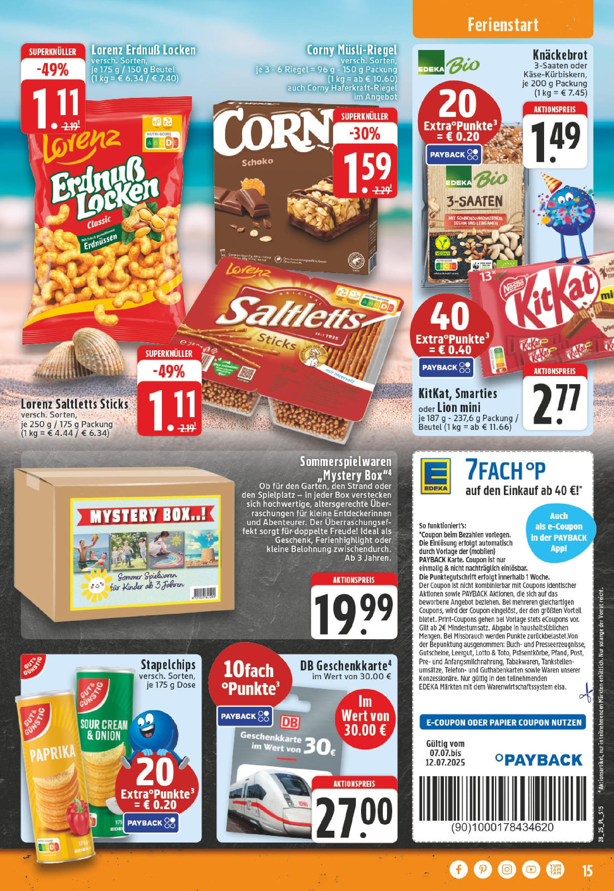 Edeka prospekt Bad Sassendorf	 (ab 06.07.2025) » Angebote Online | Seite: 15 | Produkte: Box, Smarties, Chips, Telefon