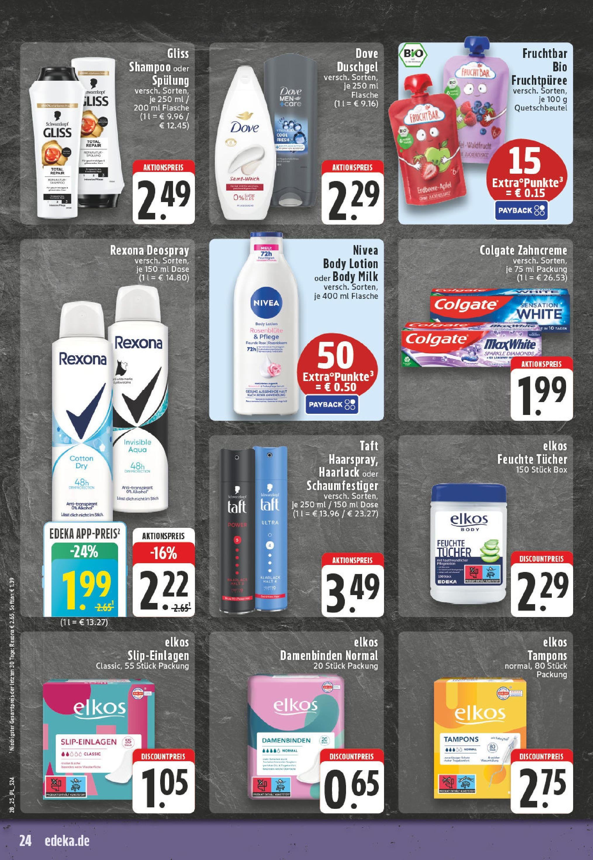 Edeka prospekt Bad Sassendorf	 (ab 06.07.2025) » Angebote Online | Seite: 24 | Produkte: Shampoo, Duschgel, Antitranspirant, Body Lotion