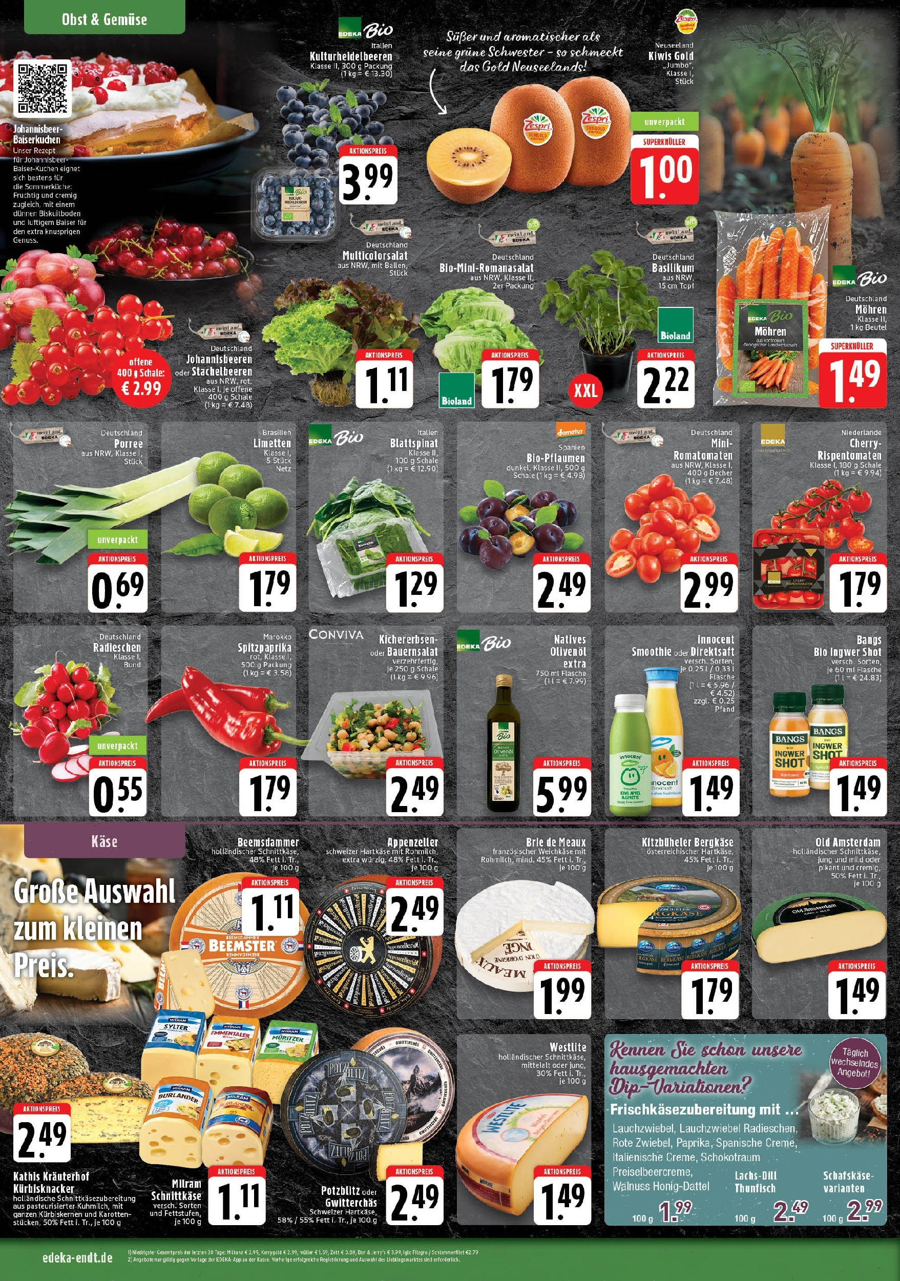 Edeka prospekt Mönchengladbach	 (ab 06.07.2025) » Angebote Online | Seite: 4 | Produkte: Käse, Olivenol, Mohren, Gemüse
