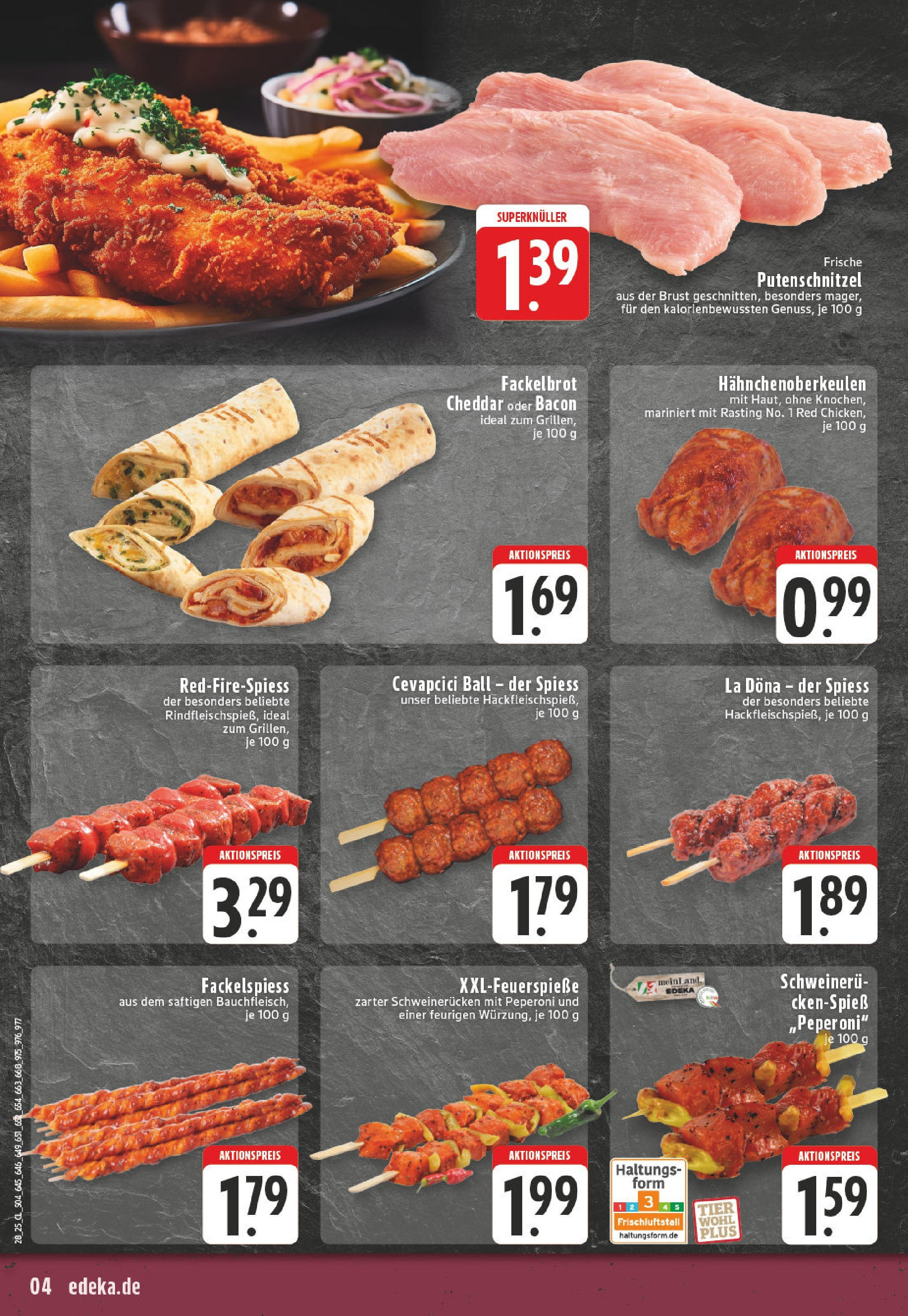 Edeka prospekt Mülheim An Der Ruhr	 (ab 06.07.2025) » Angebote Online | Seite: 4 | Produkte: Cevapcici, Putenschnitzel, Schweinerucken