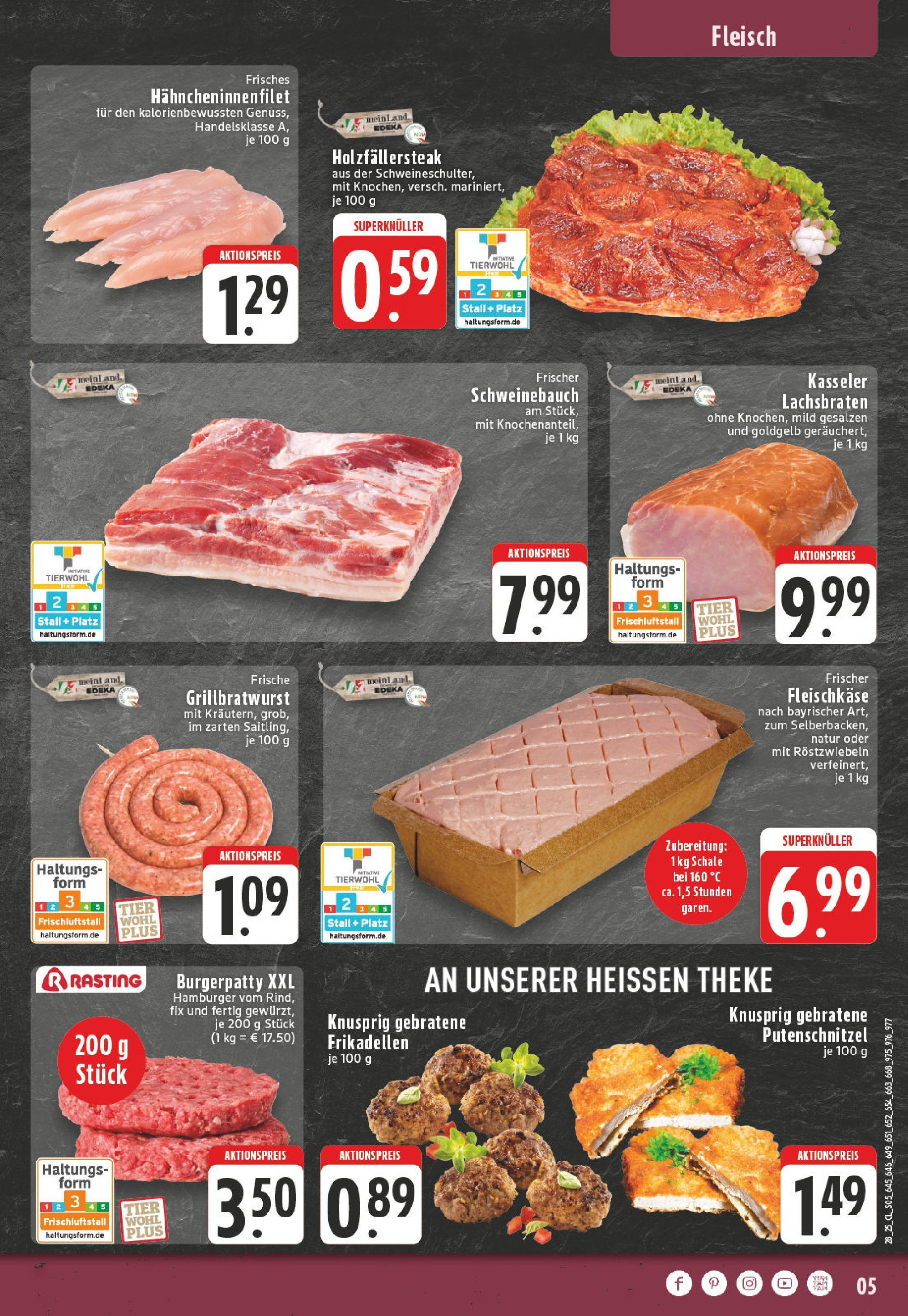 Edeka prospekt Mülheim An Der Ruhr	 (ab 06.07.2025) » Angebote Online | Seite: 5 | Produkte: Theke, Schweinebauch, Putenschnitzel, Steak