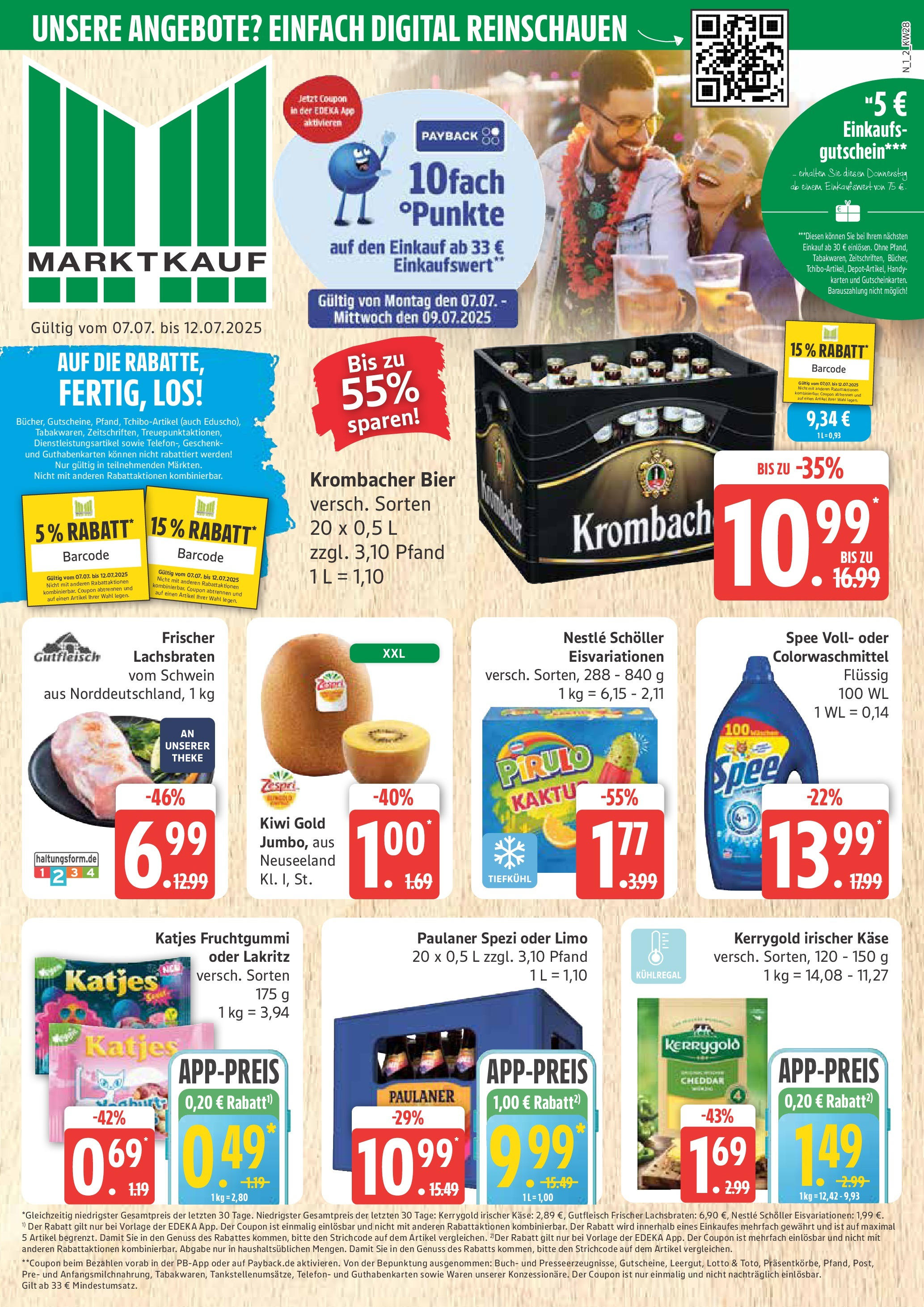 MARKTKAUF Prospekt ab Montag 06.07.2025 > Marktkauf: Wochenangebote Vorschau von dem Prospekt des Geschäftes Marktkauf, gültig ab dem 06.07.2025