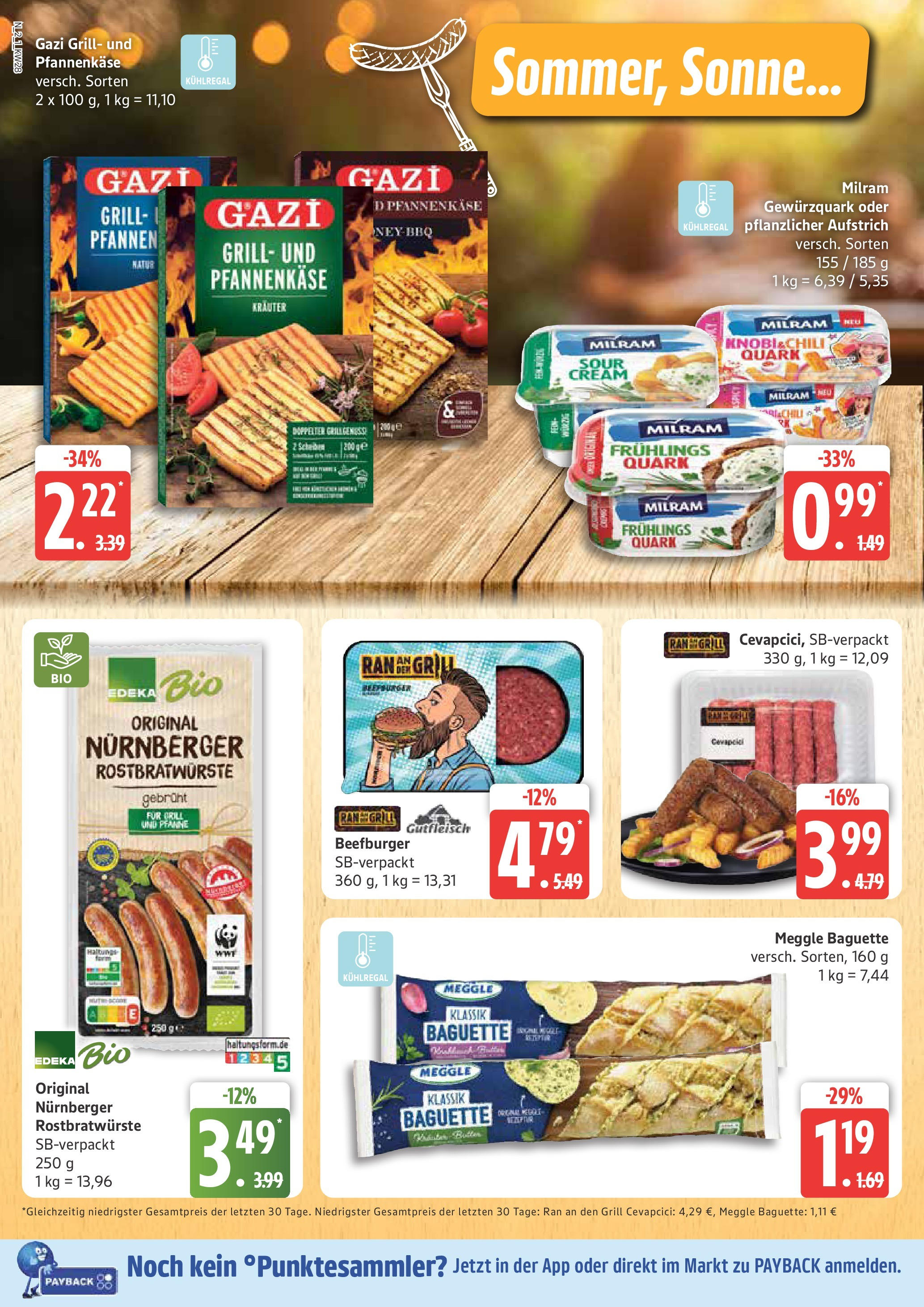 Marktkauf - Marktkauf: Wochenangebote (ab 06.07.2025) » Angebote online | Seite: 2 | Produkte: Quark, Cevapcici, Burger, Milram