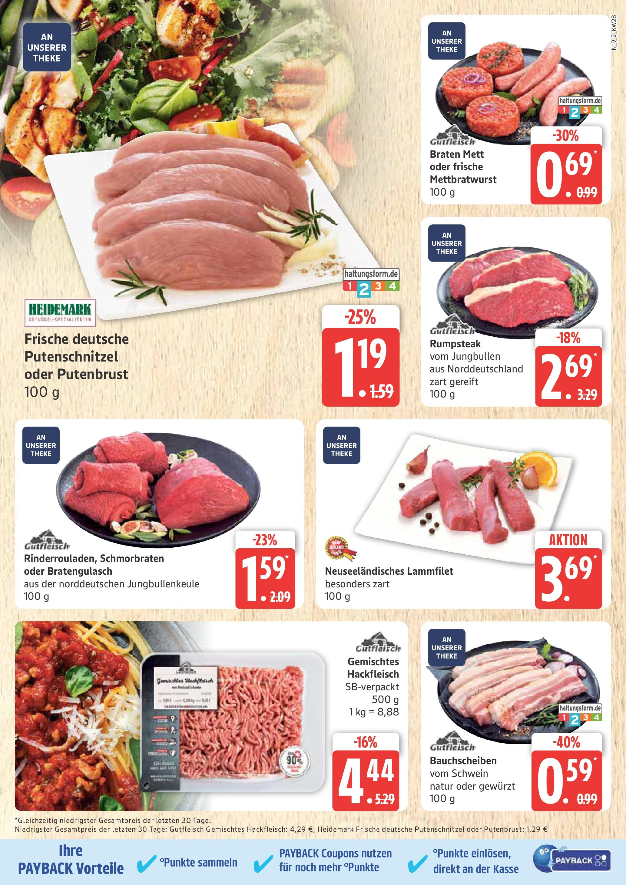 Marktkauf - Marktkauf: Wochenangebote (ab 06.07.2025) » Angebote online | Seite: 9 | Produkte: Rumpsteak, Theke, Putenschnitzel, Hackfleisch