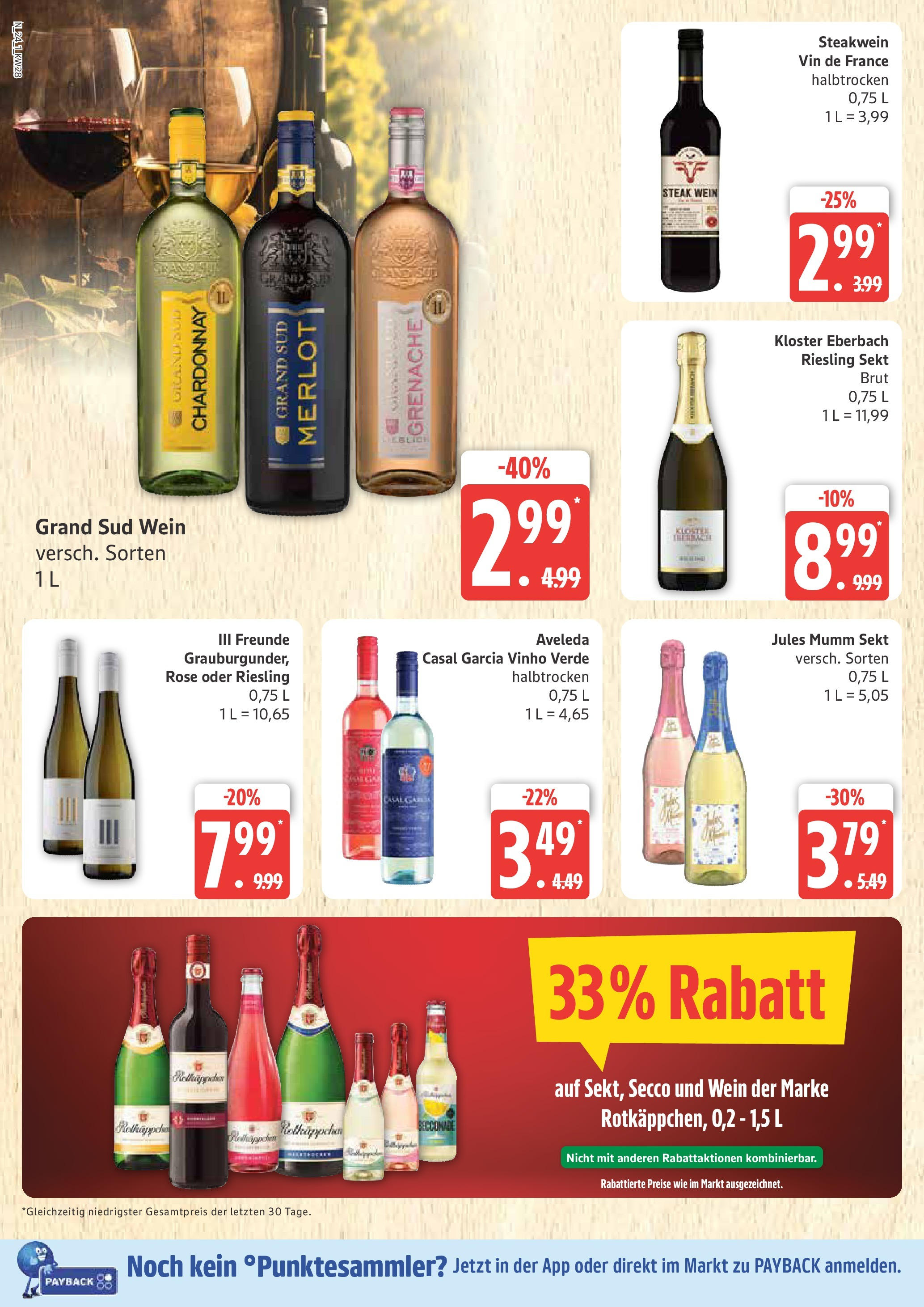 Marktkauf - Marktkauf: Wochenangebote (ab 06.07.2025) » Angebote online | Seite: 24 | Produkte: Mumm sekt, Merlot, Jules mumm, Steak