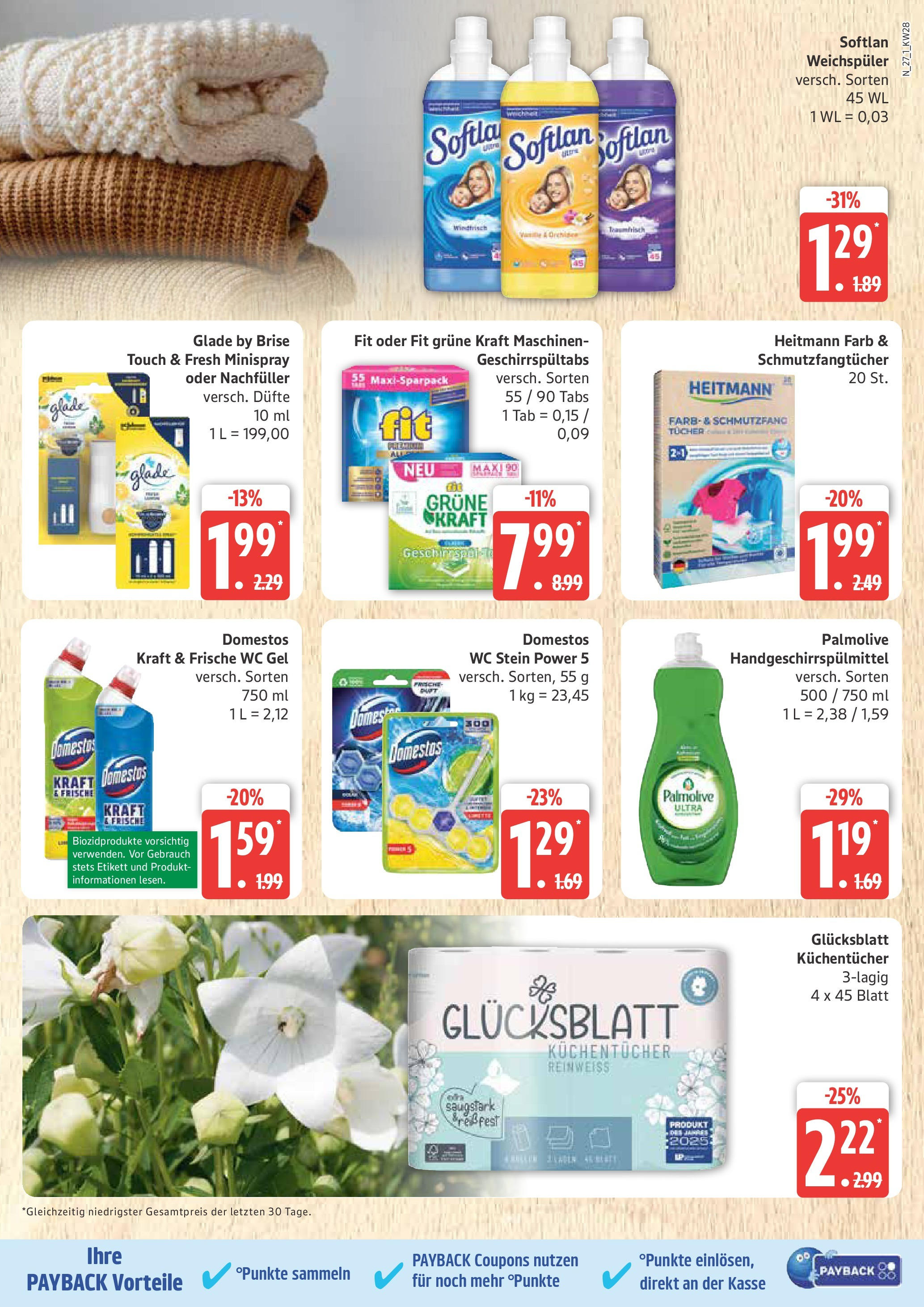 Marktkauf - Marktkauf: Wochenangebote (ab 06.07.2025) » Angebote online | Seite: 27 | Produkte: Weichspüler, WC Stein