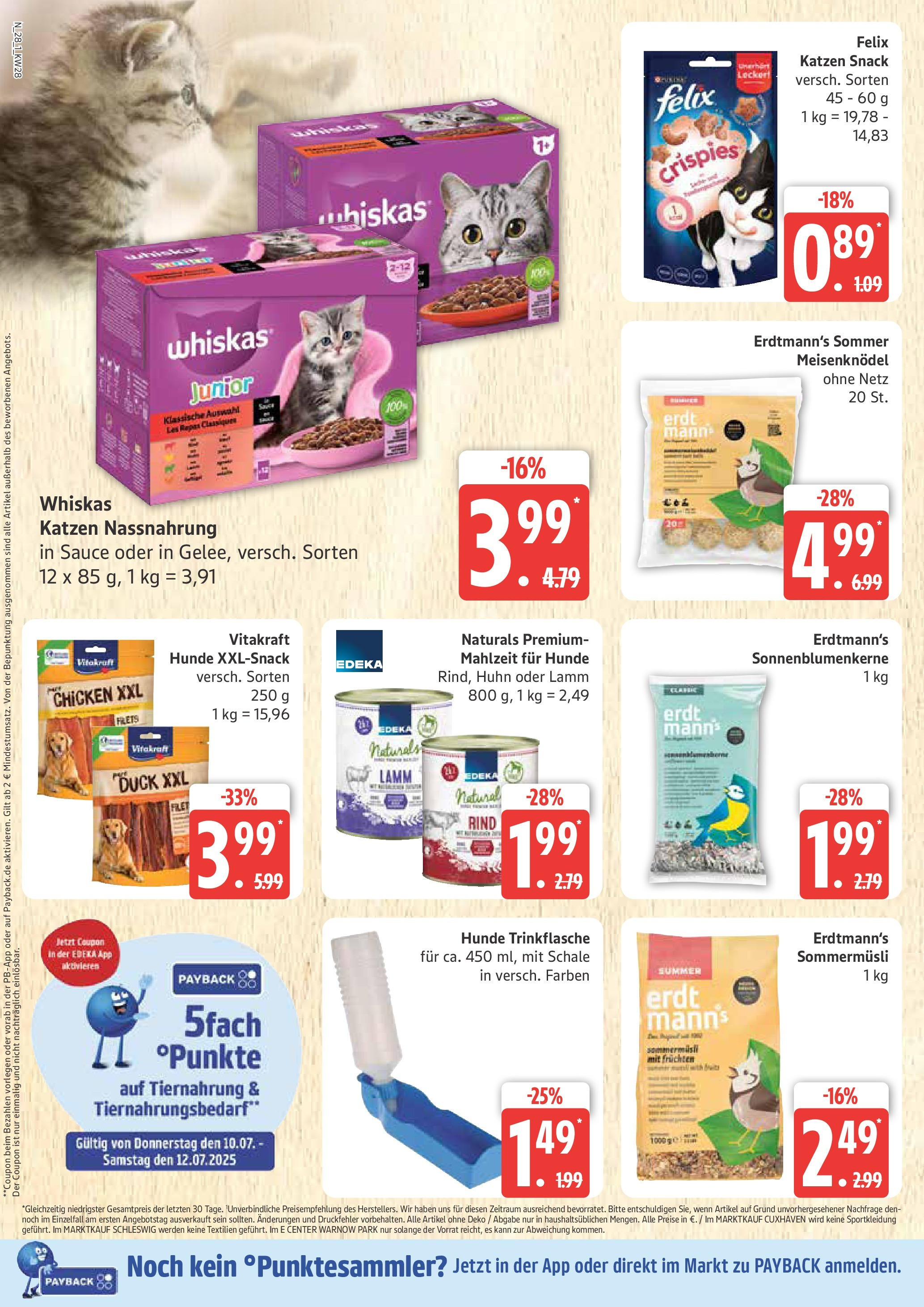 Marktkauf - Marktkauf: Wochenangebote (ab 06.07.2025) » Angebote online | Seite: 28 | Produkte: Whiskas