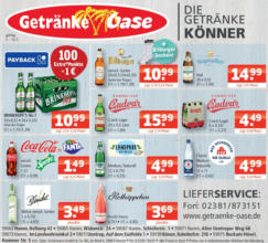 Getränke Oase: Getränkeangebote