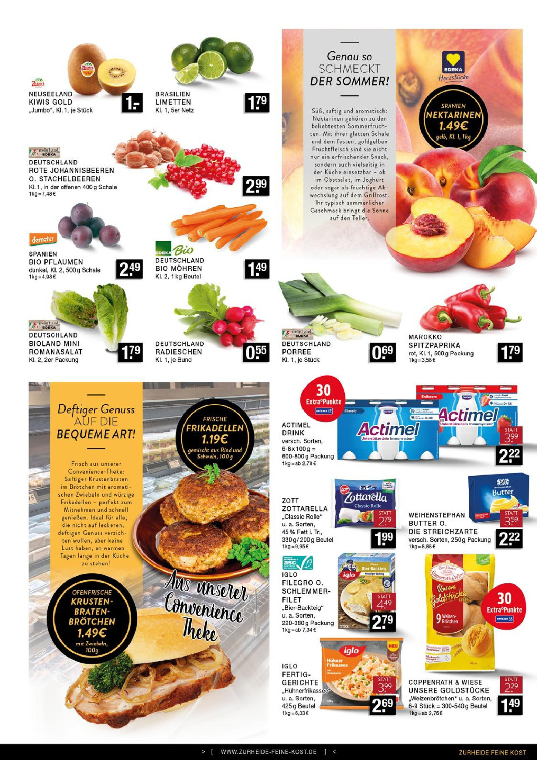 Edeka prospekt Essen	 (ab 06.07.2025) » Angebote Online | Seite: 5 | Produkte: Nektarinen, Joghurt, Küche, Weihenstephan butter