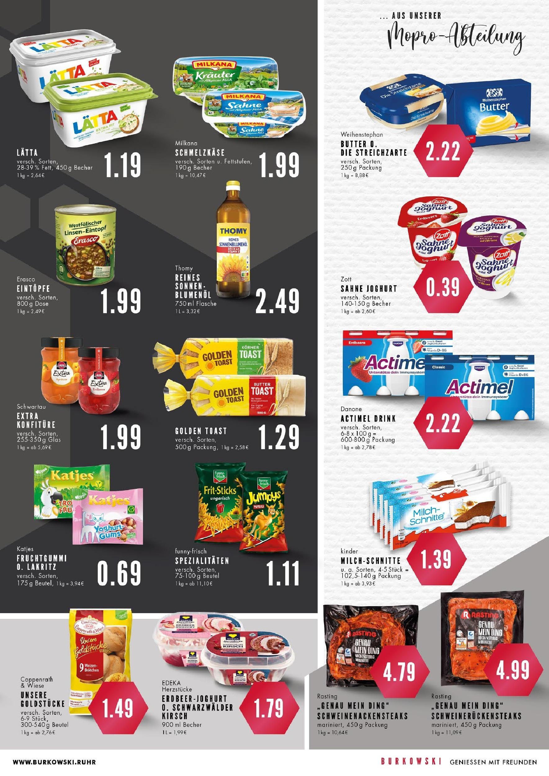 Edeka prospekt Essen	 (ab 06.07.2025) » Angebote Online | Seite: 7 | Produkte: Milch, Butter, Milkana, Katjes