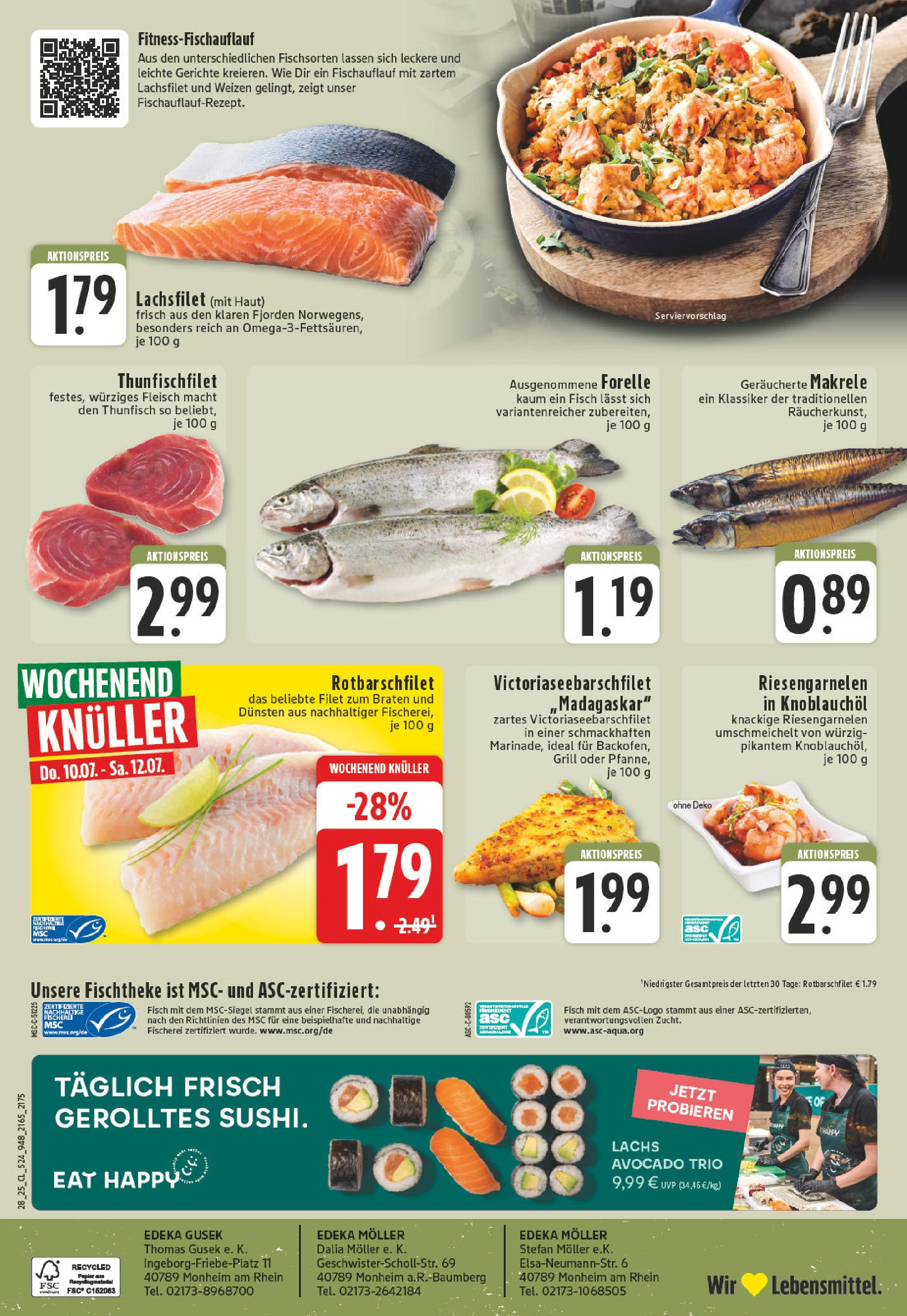 Edeka prospekt Monheim Am Rhein	 (ab 06.07.2025) » Angebote Online | Seite: 24 | Produkte: Grill, Avocado, Lachs, Fleisch