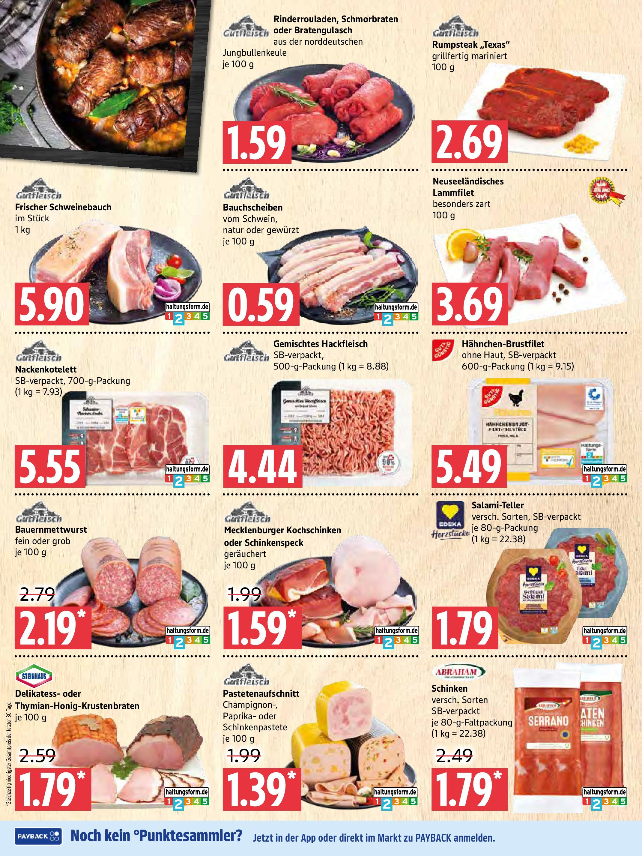 Marktkauf - Marktkauf: Wochenangebote (ab 06.07.2025) » Angebote online | Seite: 2 | Produkte: Rumpsteak, Schweinebauch, Schinken, Hackfleisch