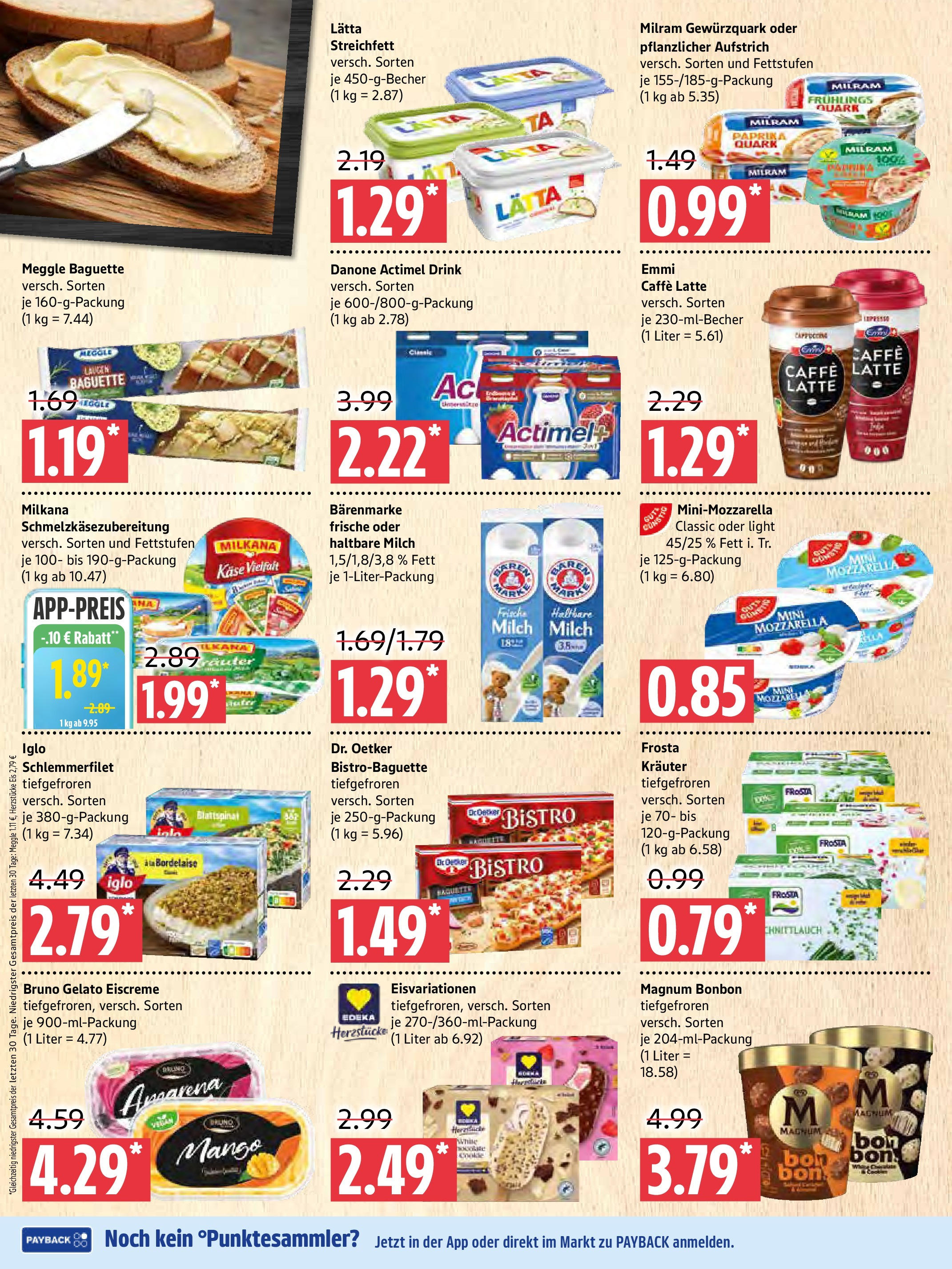 Marktkauf - Marktkauf: Wochenangebote (ab 06.07.2025) » Angebote online | Seite: 4 | Produkte: Haltbare milch, Eiscreme, Mango, Iglo schlemmerfilet