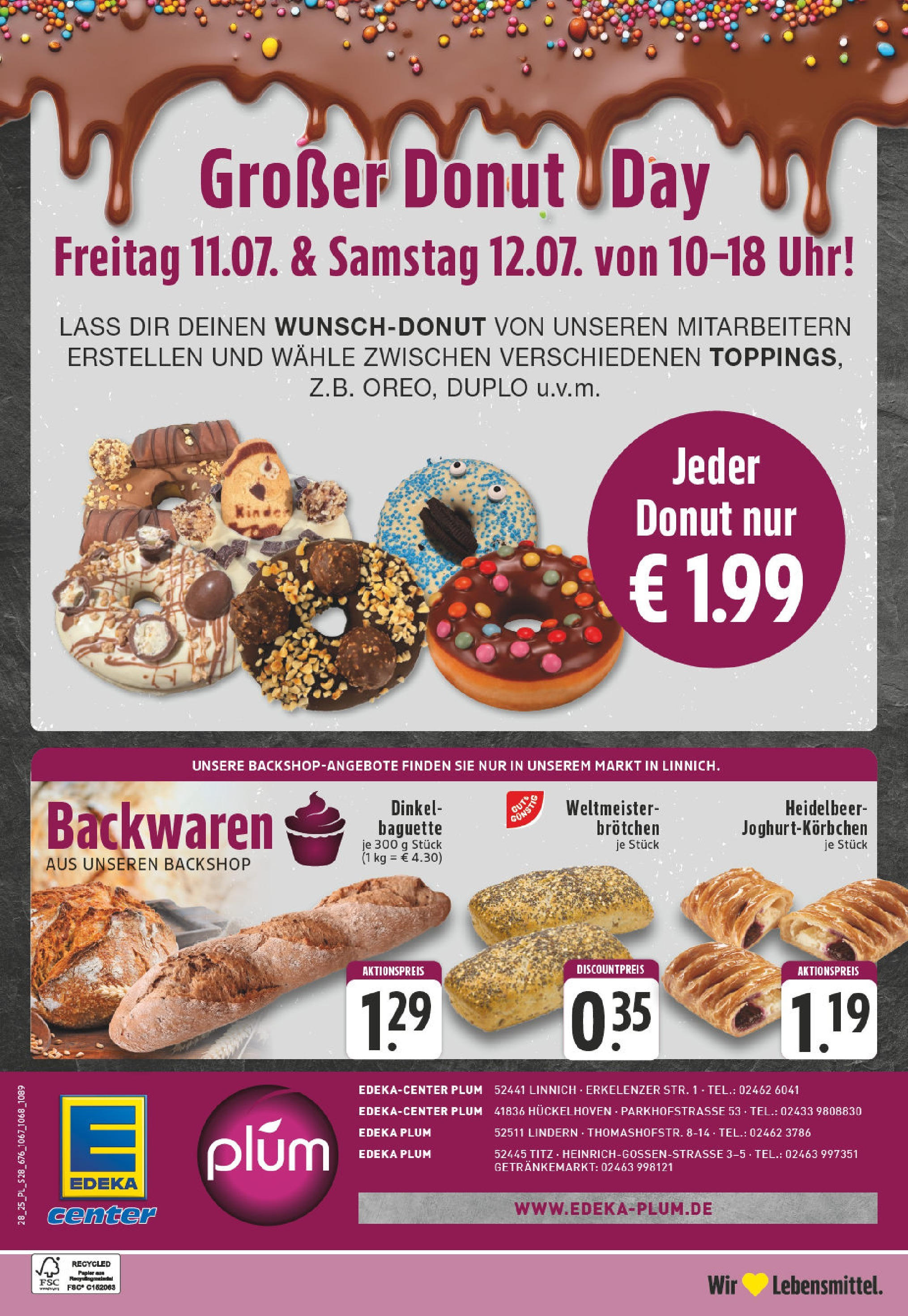 Edeka prospekt Linnich	 (ab 06.07.2025) » Angebote Online | Seite: 28 | Produkte: Baguette, Uhr