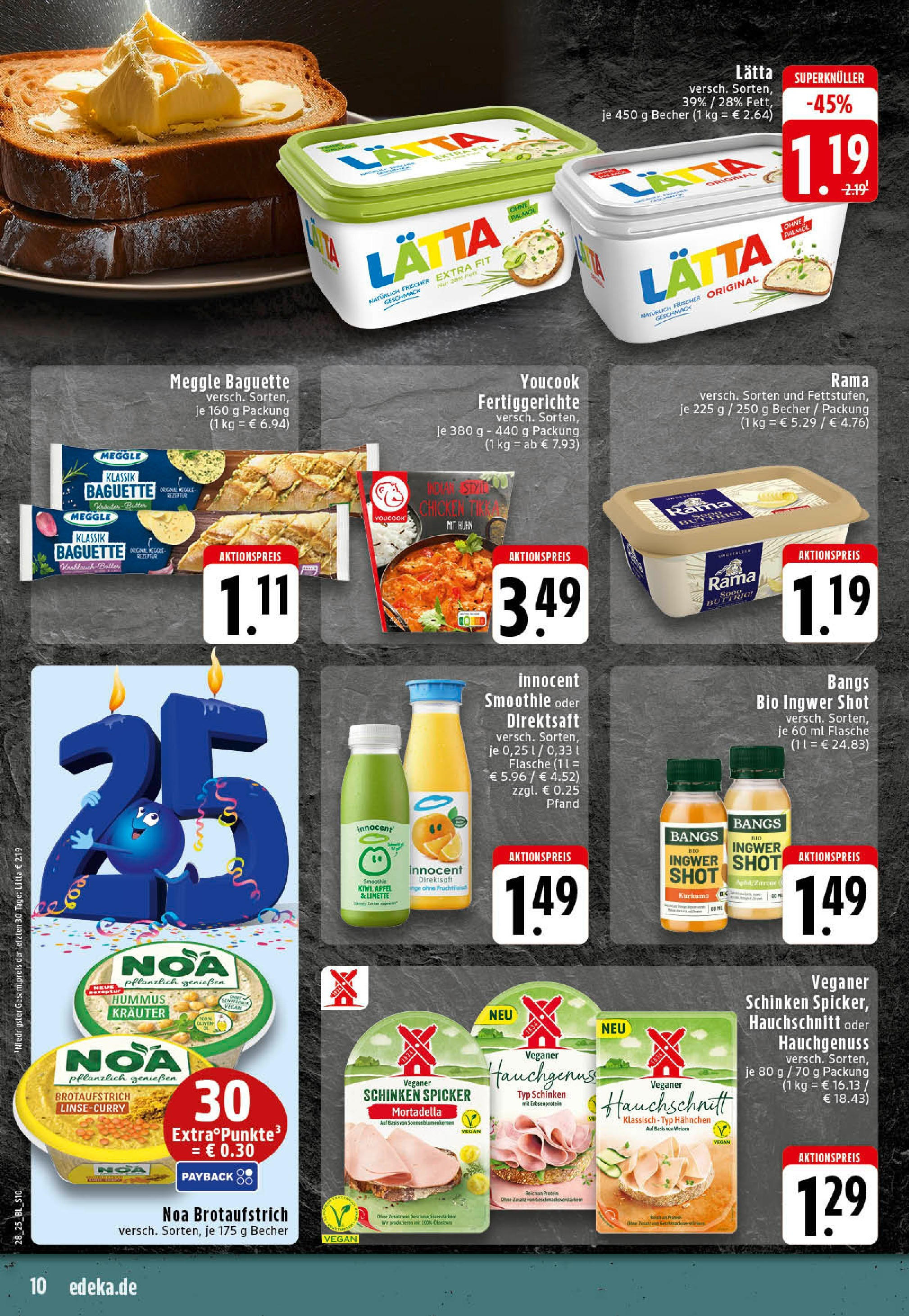 Edeka prospekt Rheine	 (ab 06.07.2025) » Angebote Online | Seite: 10 | Produkte: Hahnchen, Baguette, Fertiggerichte, Kiwi