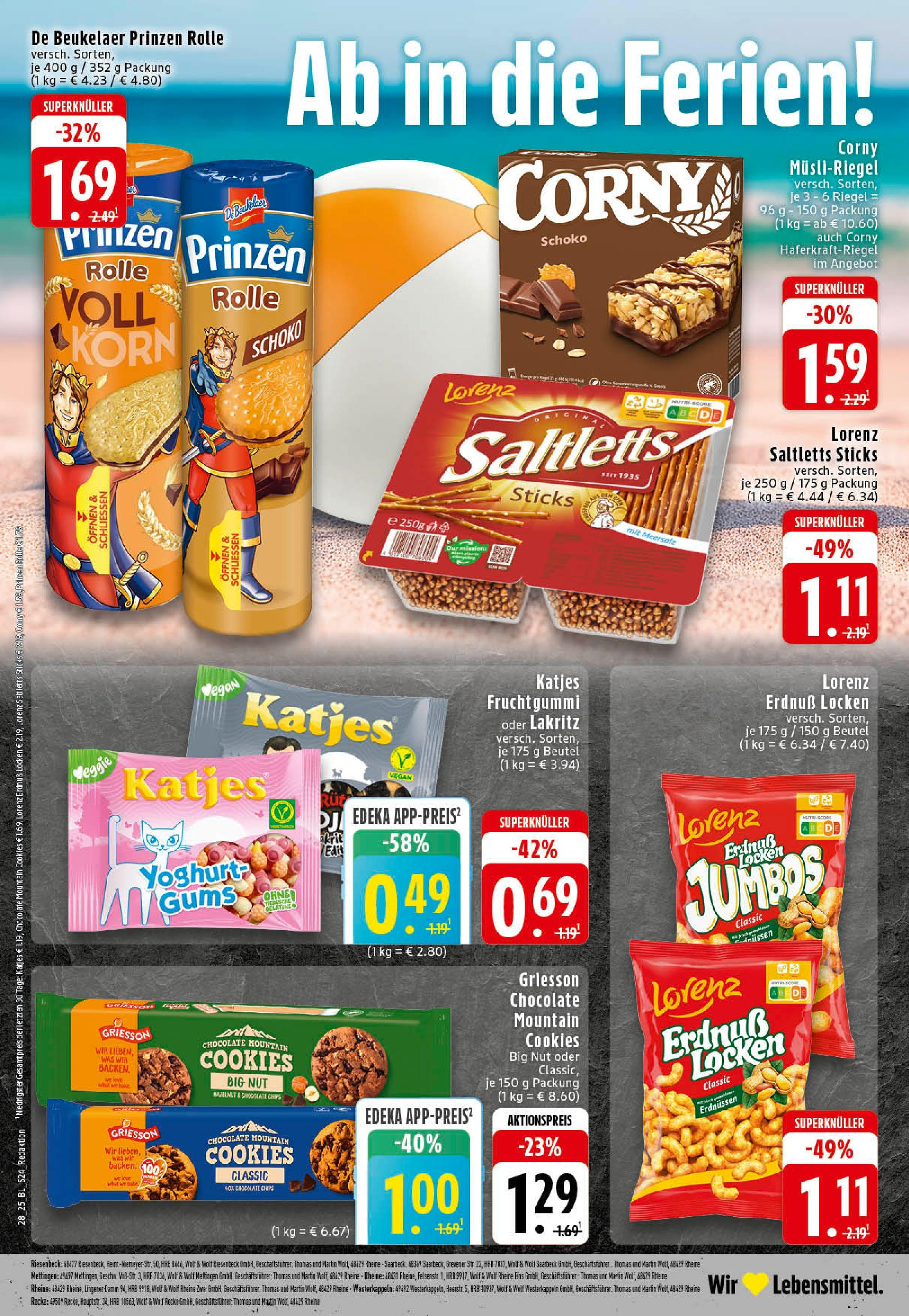 Edeka prospekt Rheine	 (ab 06.07.2025) » Angebote Online | Seite: 24 | Produkte: Katjes, Chips