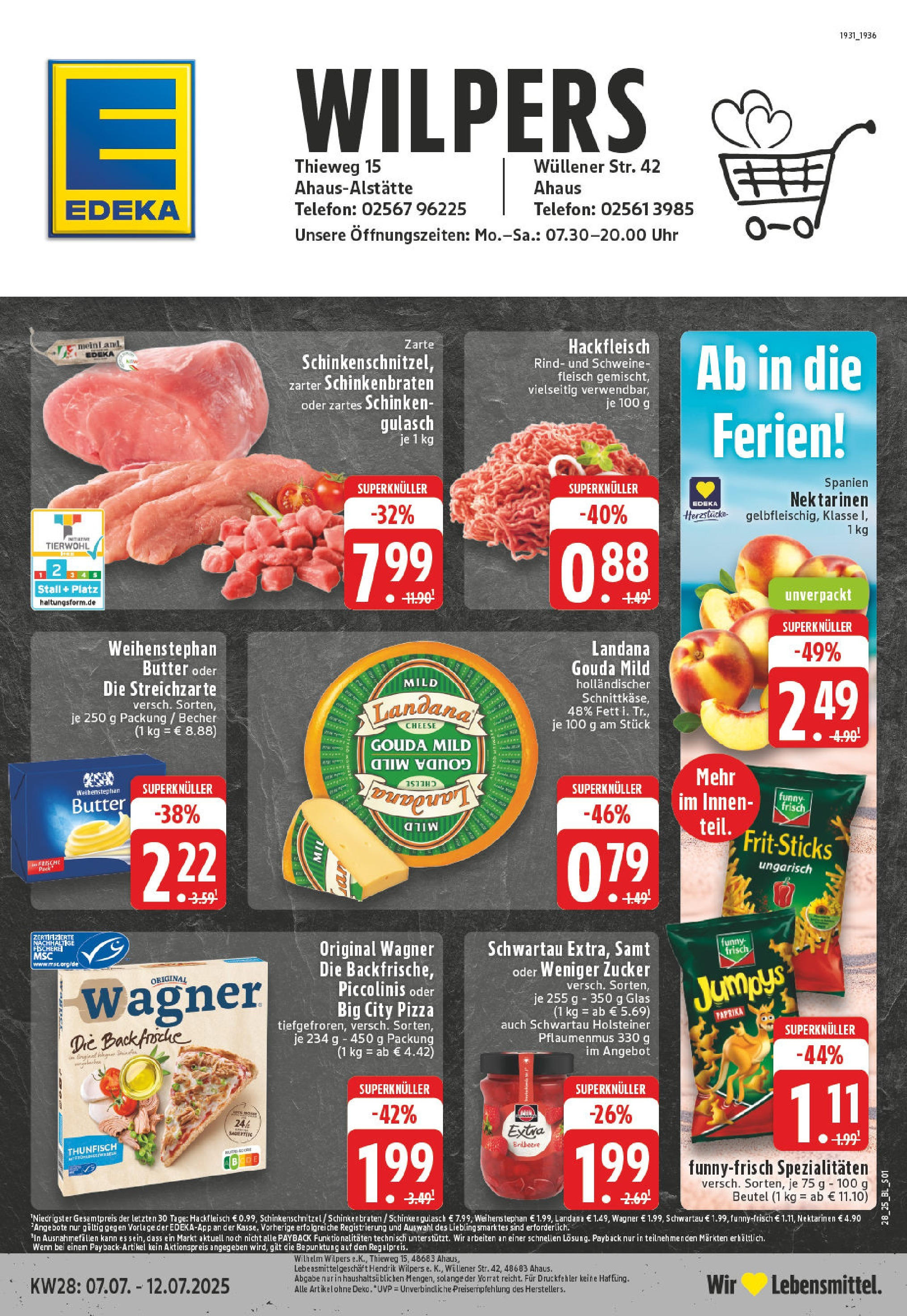 Edeka prospekt Ahaus	 (ab 06.07.2025) » Angebote Online | Seite: 1 | Produkte: Thunfisch, Paprika, Fleisch, Hackfleisch