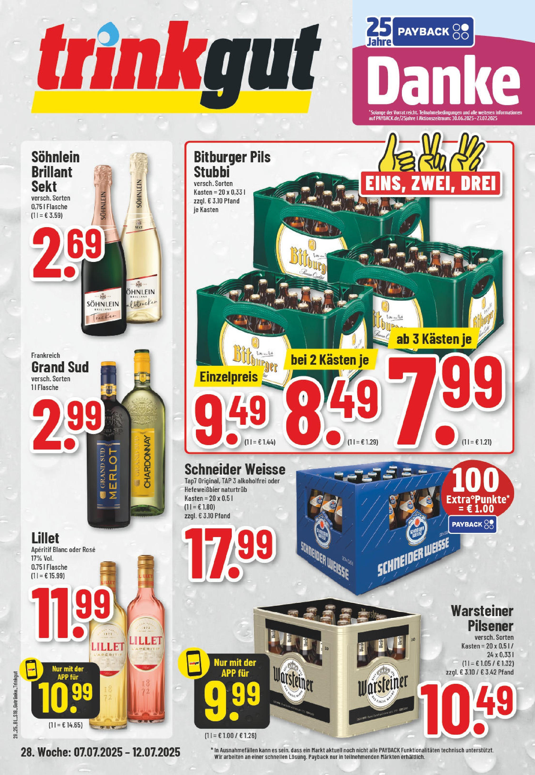 Edeka prospekt Essen-Werden	 (ab 06.07.2025) » Angebote Online | Seite: 18 | Produkte: Bitburger, Merlot, Pils, Burger