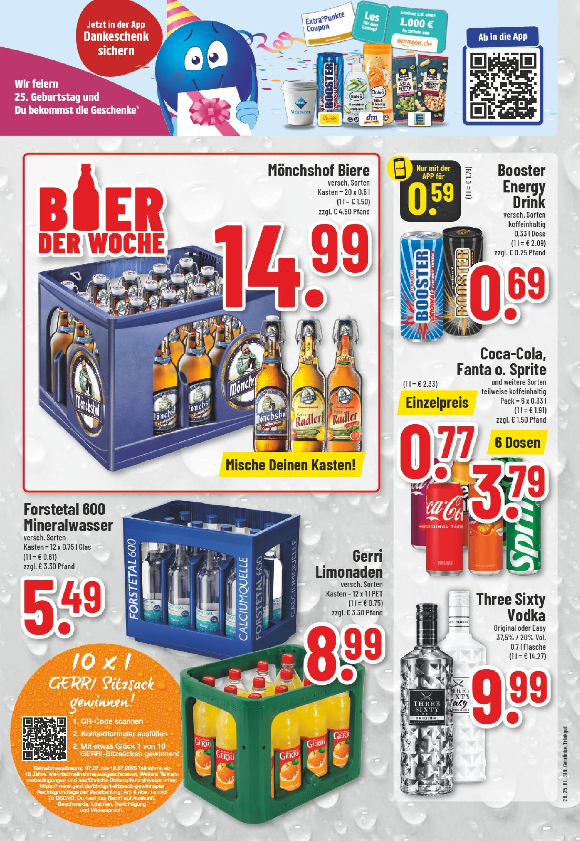 Edeka prospekt Essen-Werden	 (ab 06.07.2025) » Angebote Online | Seite: 19 | Produkte: Fanta, Sprite, Energy, Mineralwasser