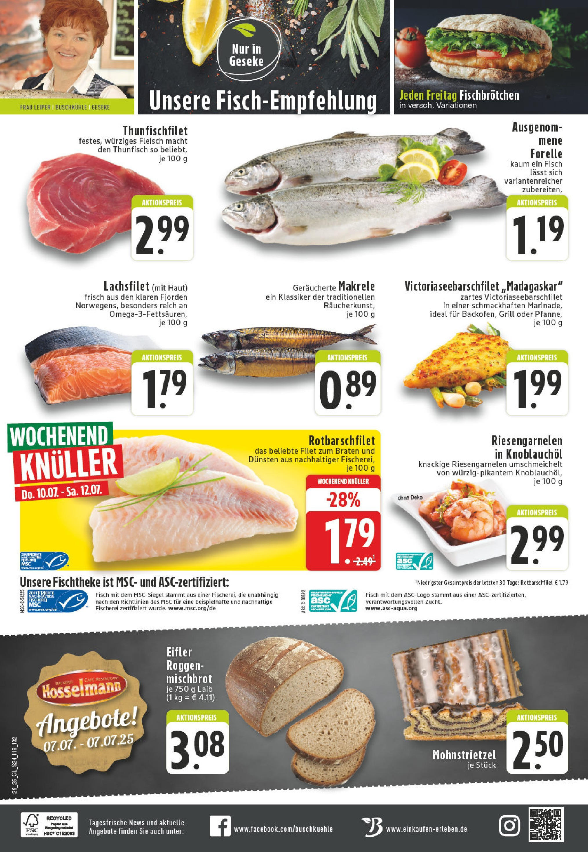 Edeka prospekt Rüthen	 (ab 06.07.2025) » Angebote Online | Seite: 24 | Produkte: Grill, Thunfisch, Fisch, Fleisch