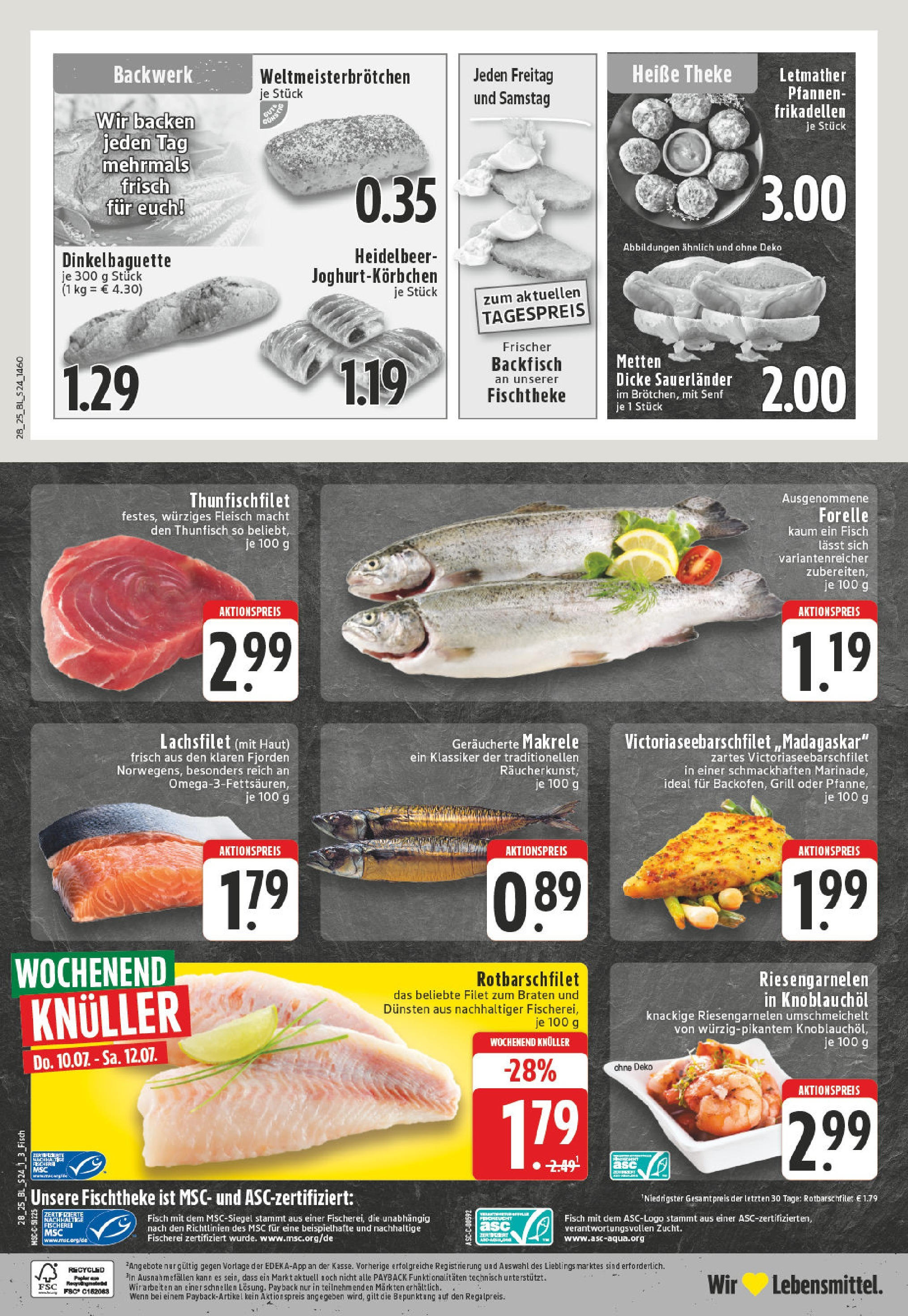 Edeka prospekt Iserlohn-Letmathe	 (ab 06.07.2025) » Angebote Online | Seite: 24 | Produkte: Grill, Theke, Thunfisch, Fleisch