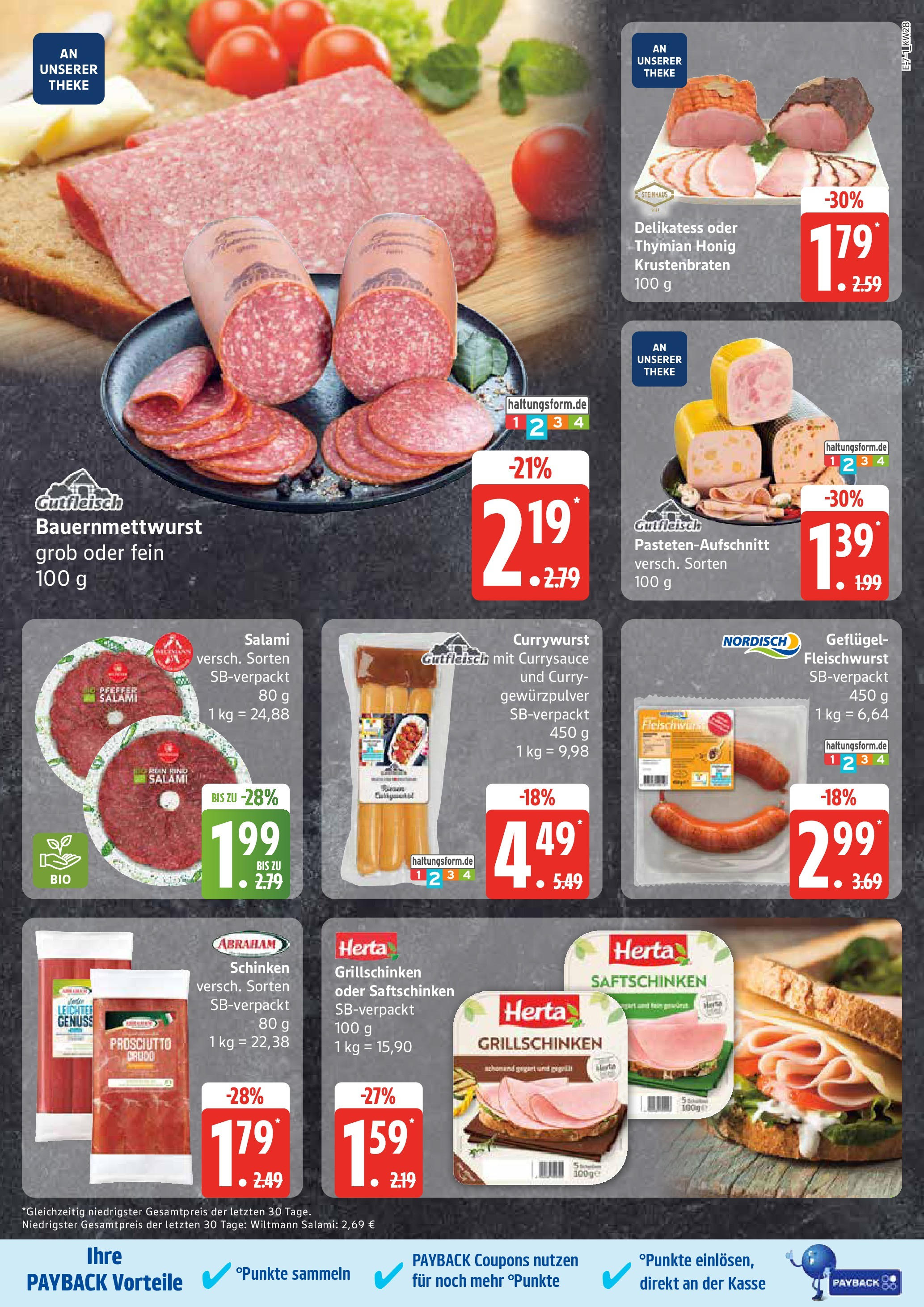 Marktkauf - Marktkauf: Wochenangebote (ab 06.07.2025) » Angebote online | Seite: 7 | Produkte: Theke, Krustenbraten, Salami, Schinken