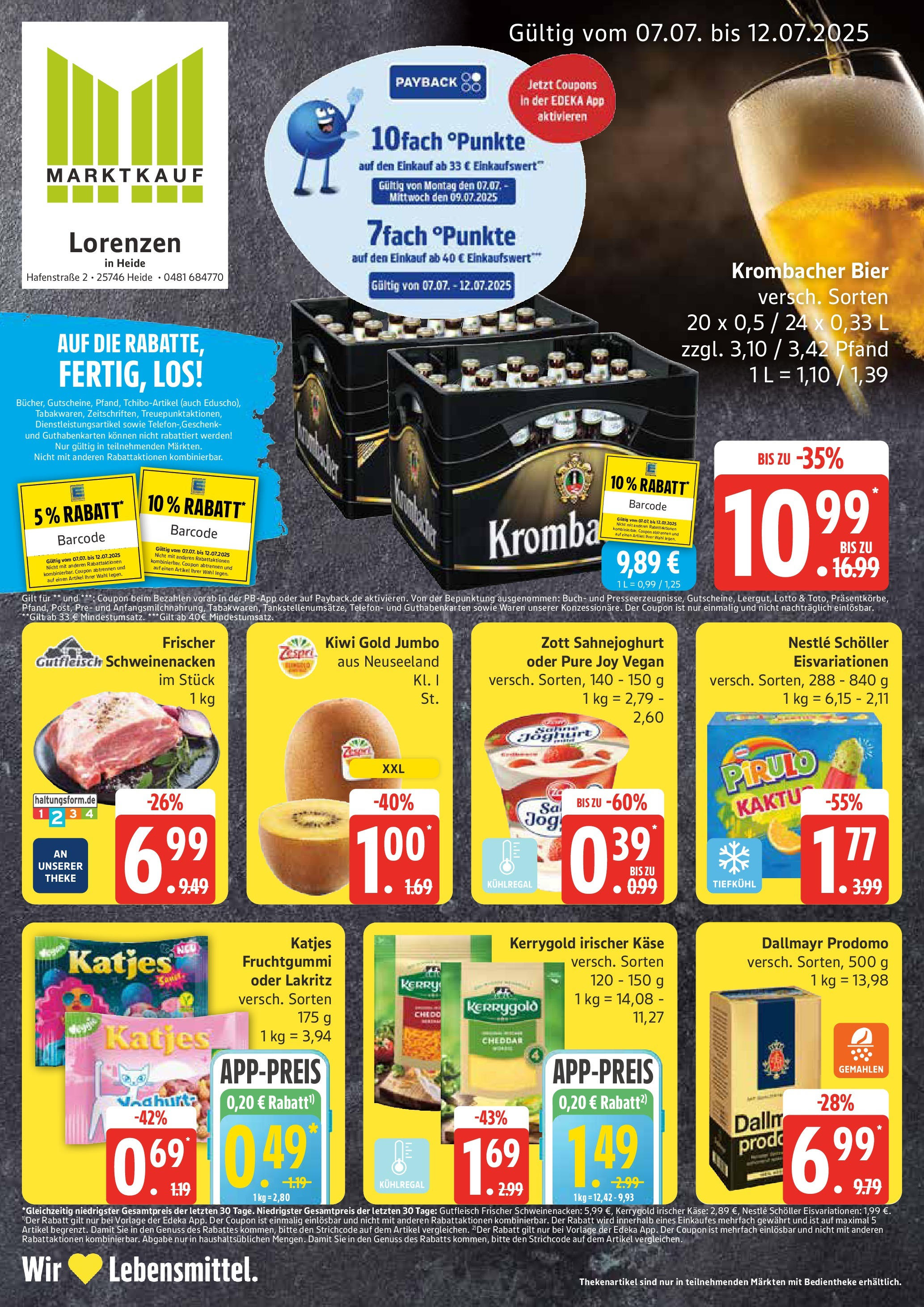 MARKTKAUF Prospekt ab Montag 06.07.2025 > Marktkauf: Wochenangebote Vorschau von dem Prospekt des Geschäftes Marktkauf, gültig ab dem 06.07.2025
