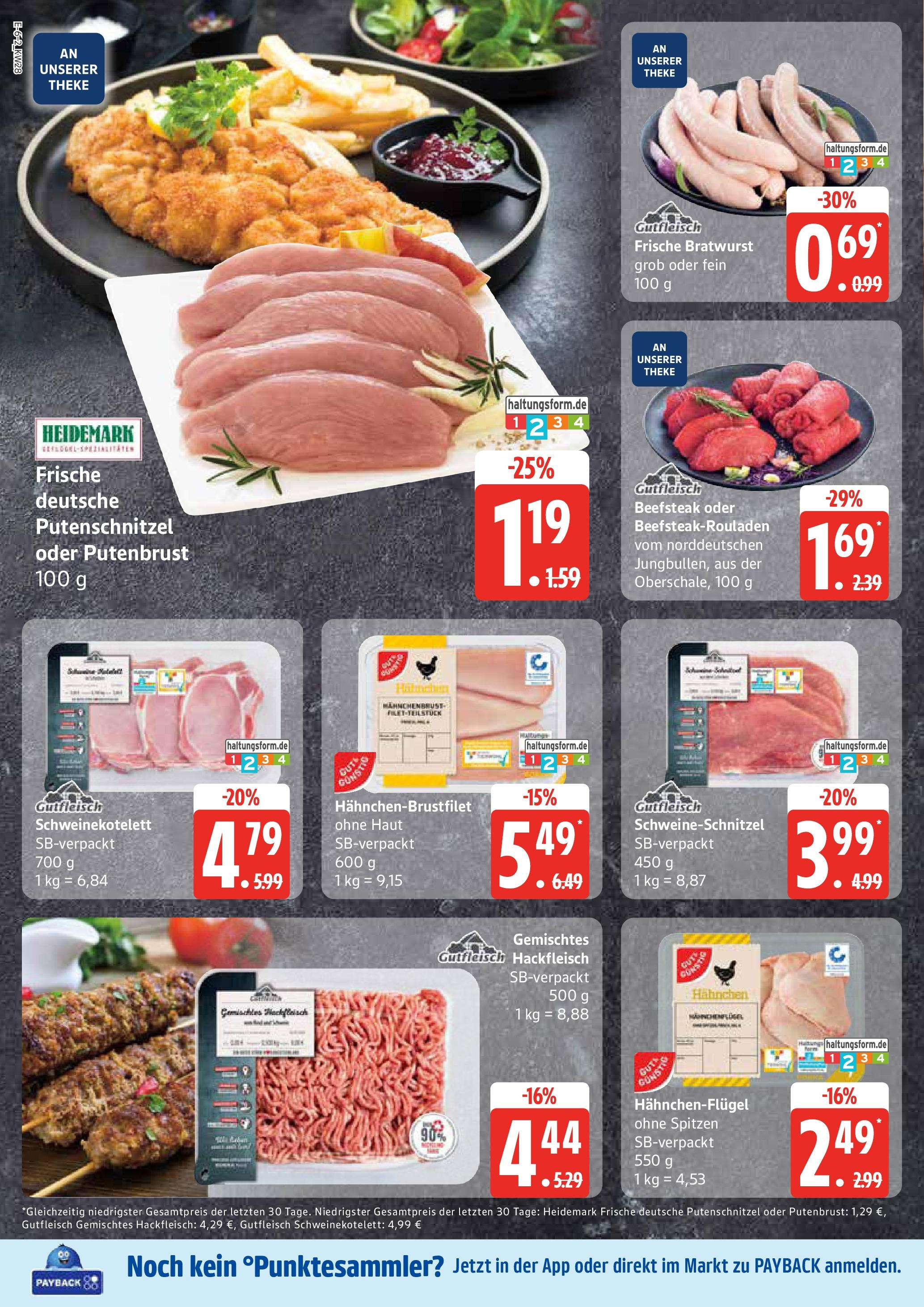 Marktkauf - Marktkauf: Wochenangebote (ab 06.07.2025) » Angebote online | Seite: 6 | Produkte: Hahnchen, Bratwurst, Hackfleisch, Hahnchenbrust