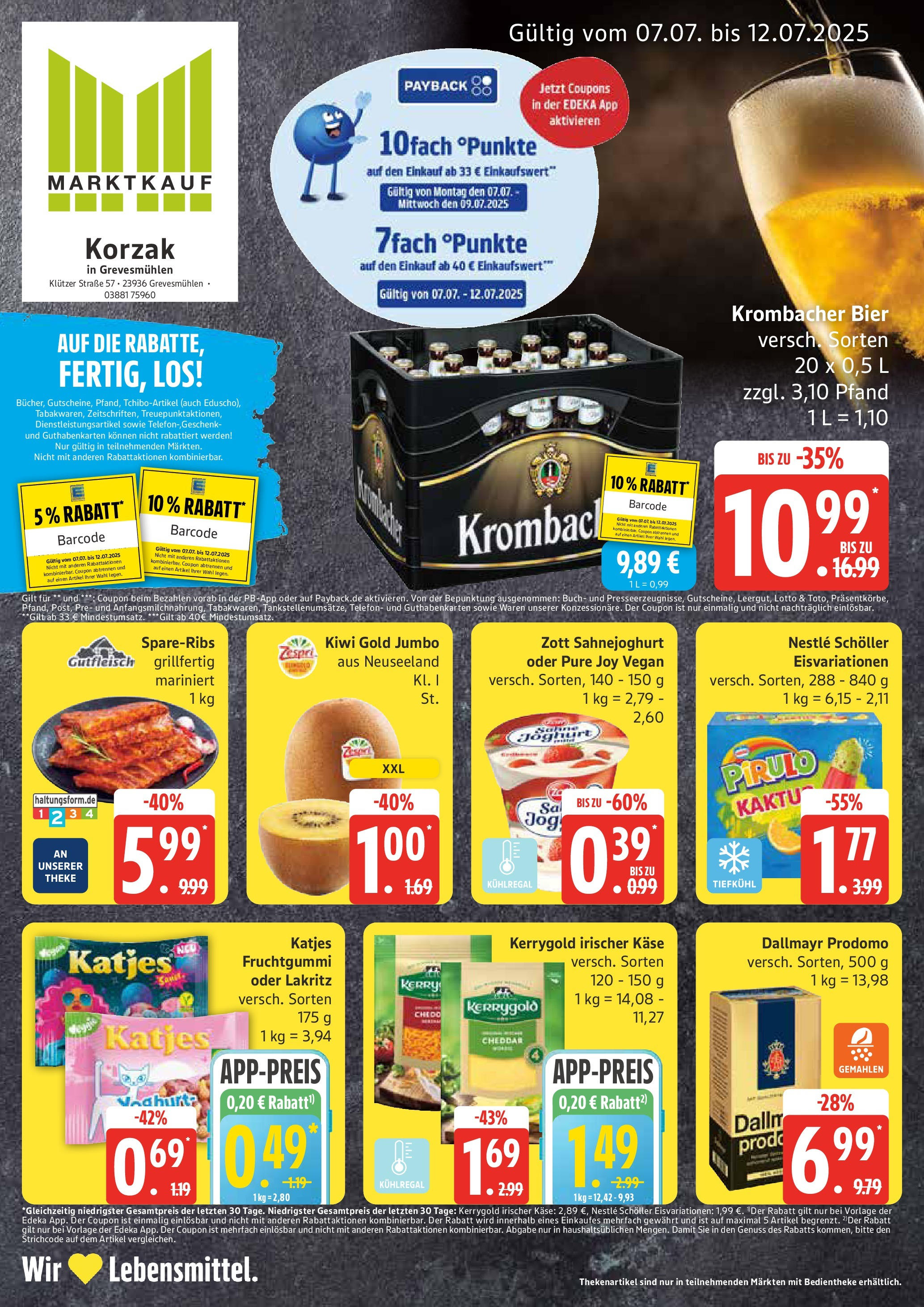 MARKTKAUF Prospekt ab Montag 06.07.2025 > Marktkauf: Wochenangebote Vorschau von dem Prospekt des Geschäftes Marktkauf, gültig ab dem 06.07.2025