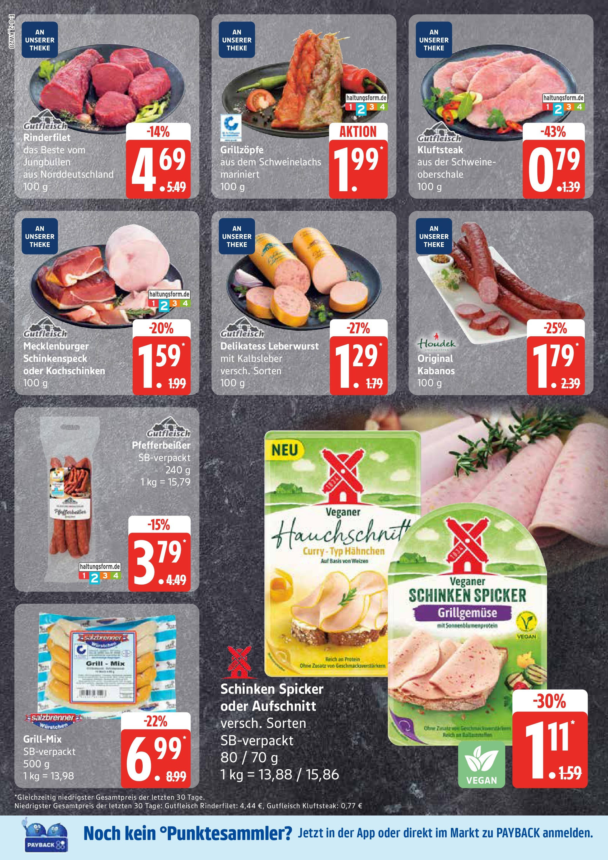 Marktkauf - Marktkauf: Wochenangebote (ab 06.07.2025) » Angebote online | Seite: 8 | Produkte: Theke, Rinderfilet, Schinken, Steak