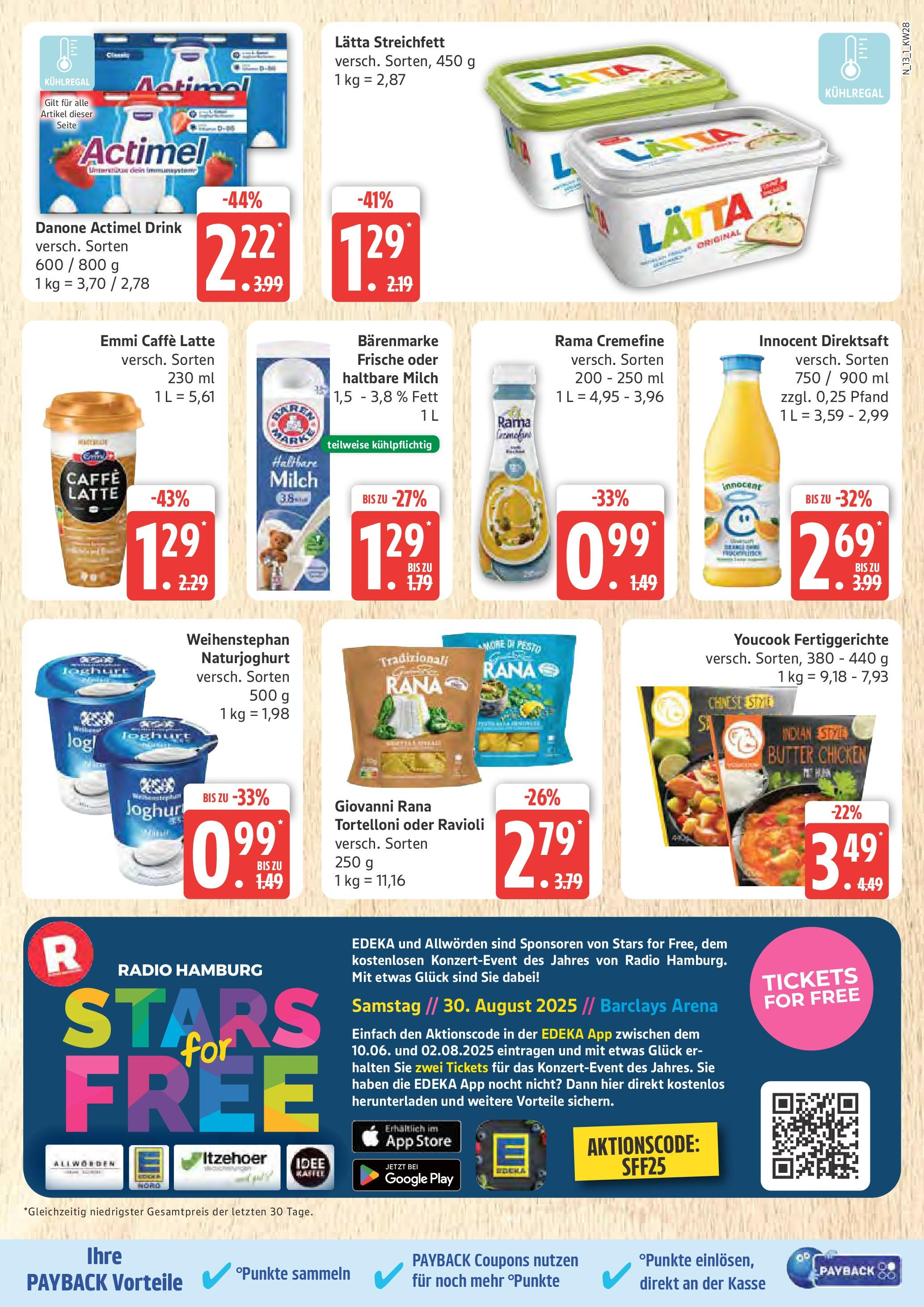 Marktkauf - Marktkauf: Wochenangebote (ab 06.07.2025) » Angebote online | Seite: 13 | Produkte: Actimel, Joghurt, Rama cremefine, Lätta