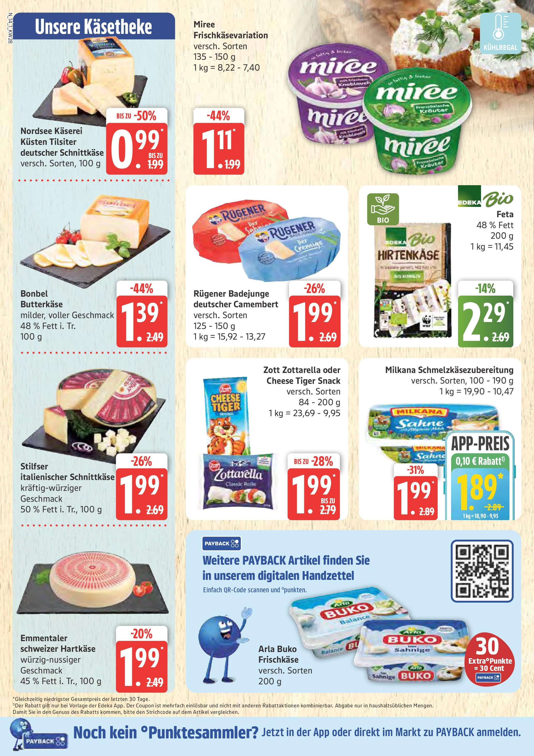 Marktkauf - Marktkauf: Wochenangebote (ab 06.07.2025) » Angebote online | Seite: 14 | Produkte: Feta, Milkana, Arla buko, Sahne