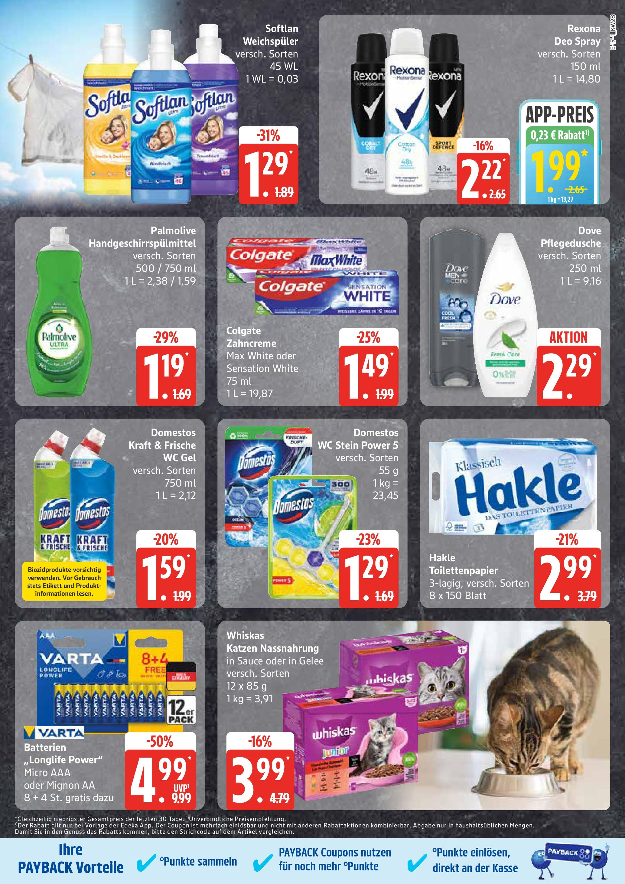 Marktkauf - Marktkauf: Wochenangebote (ab 06.07.2025) » Angebote online | Seite: 17 | Produkte: Deodorant, WC Stein, Shower Gel, Whiskas