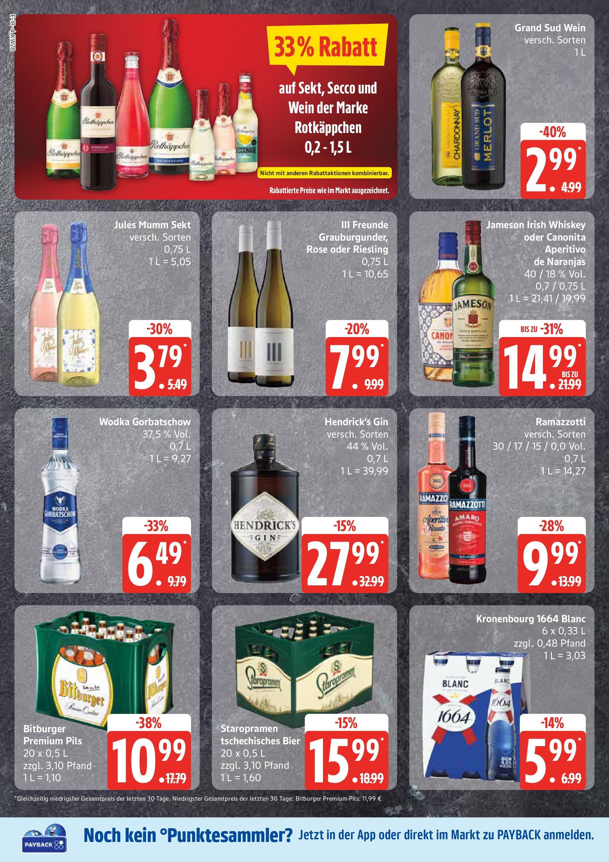 Marktkauf - Marktkauf: Wochenangebote (ab 06.07.2025) » Angebote online | Seite: 18 | Produkte: Merlot, Pils, Wein, Gin