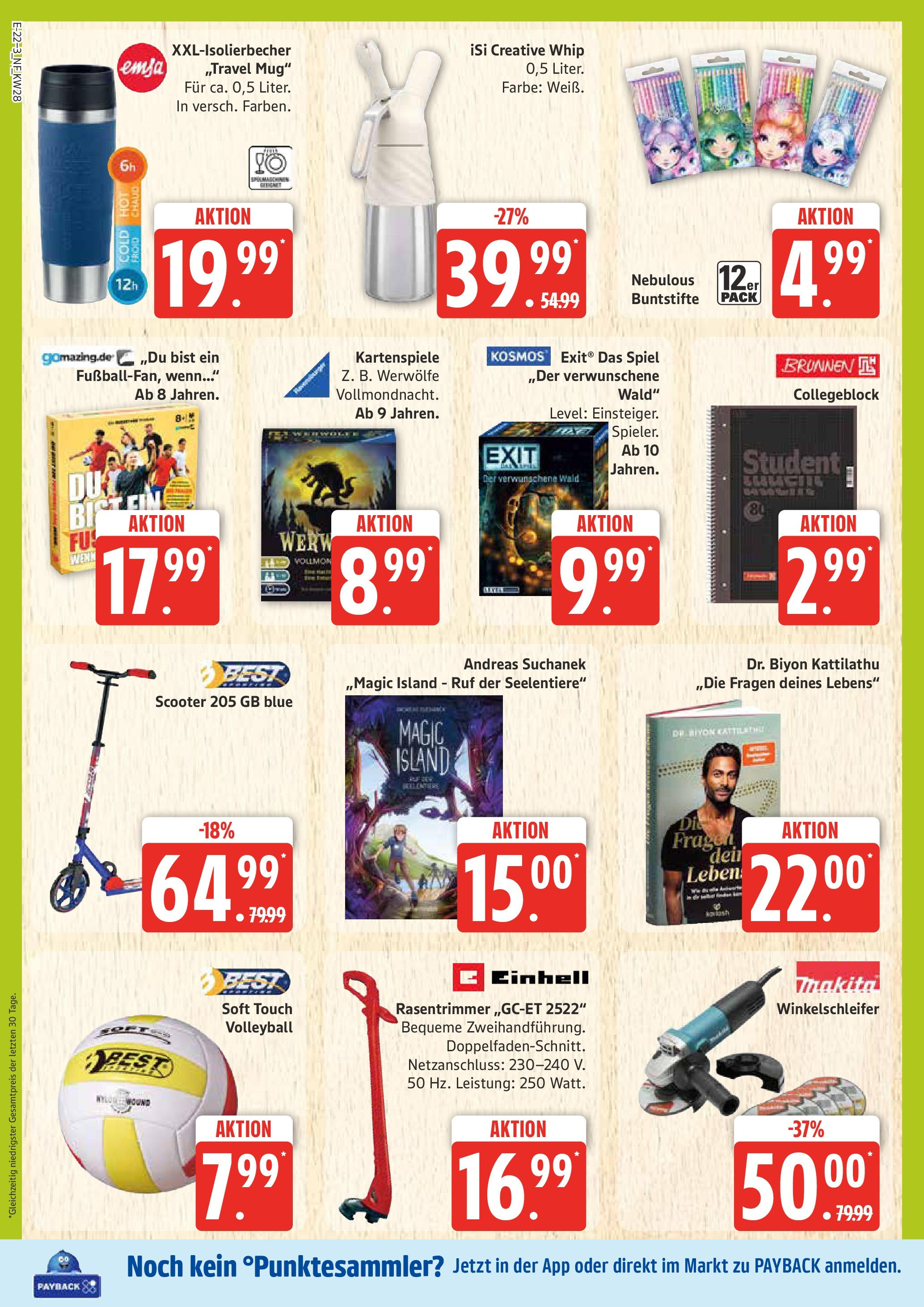 Marktkauf - Marktkauf: Wochenangebote (ab 06.07.2025) » Angebote online | Seite: 22 | Produkte: Spiel, Scooter, Volleyball, Notebook