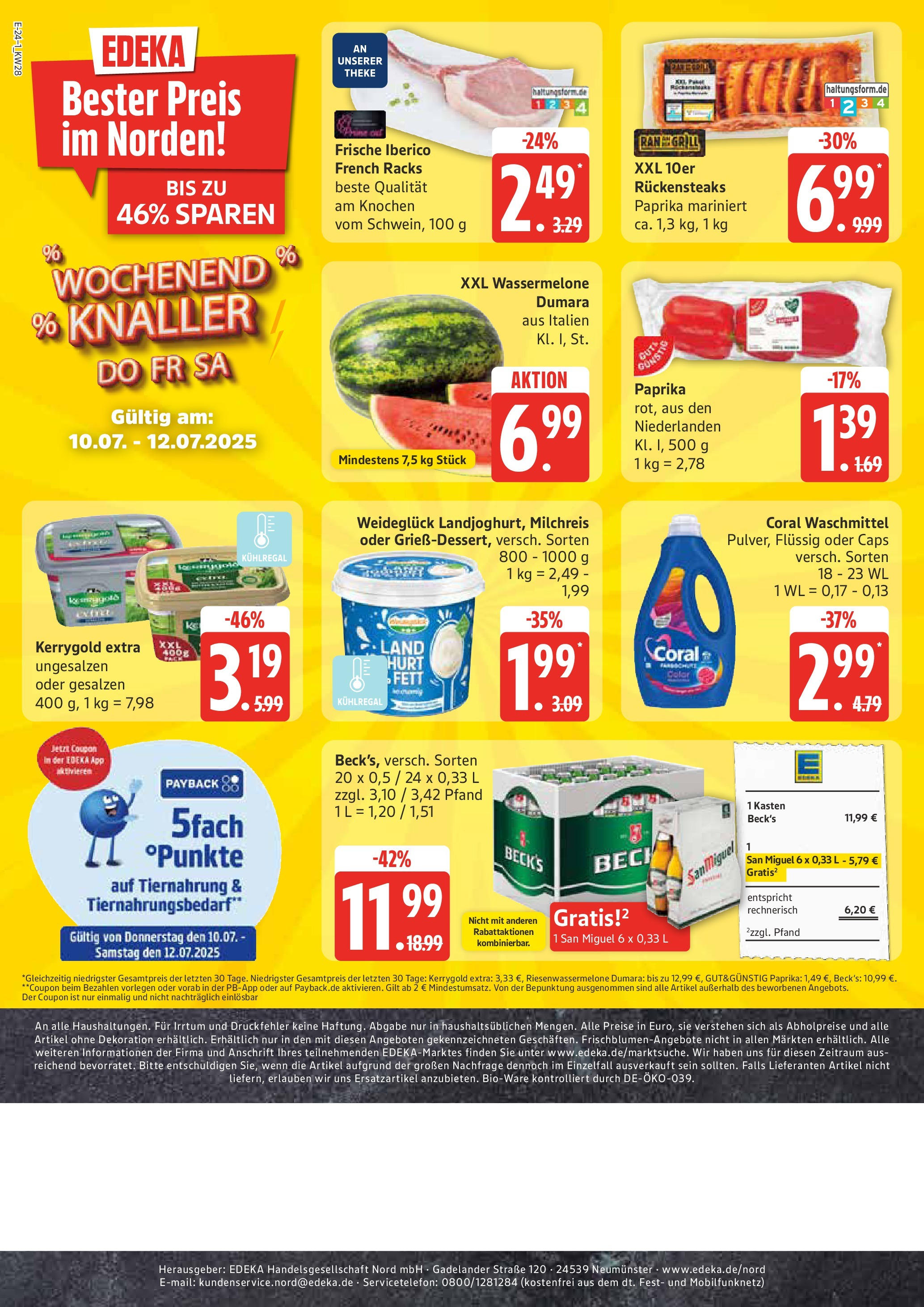 Marktkauf - Marktkauf: Wochenangebote (ab 06.07.2025) » Angebote online | Seite: 24 | Produkte: Butter, Theke, Coral, Steak