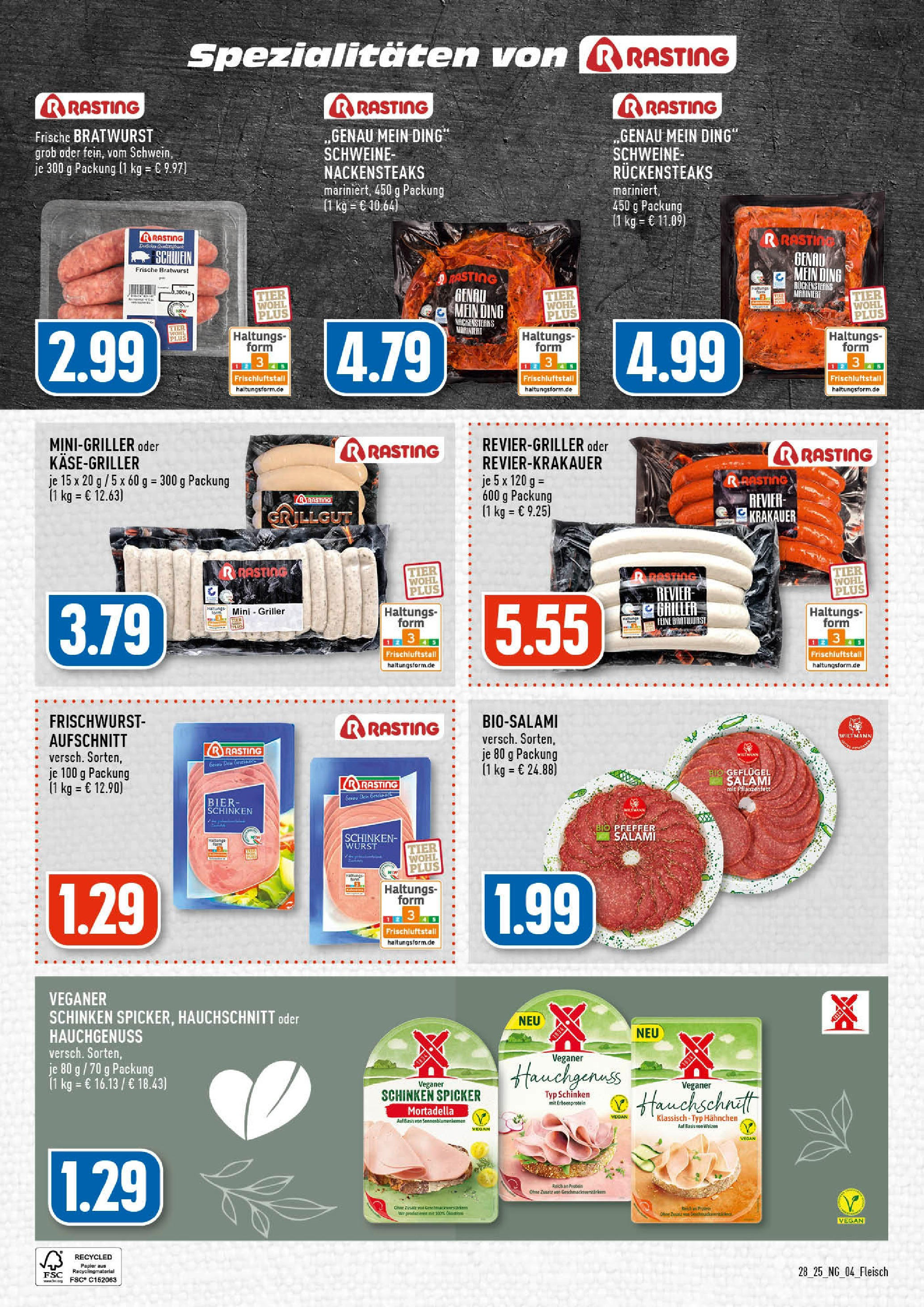 Edeka prospekt Köln-Vingst	 (ab 06.07.2025) » Angebote Online | Seite: 4 | Produkte: Nackensteaks, Bier, Bratwurst, Salami