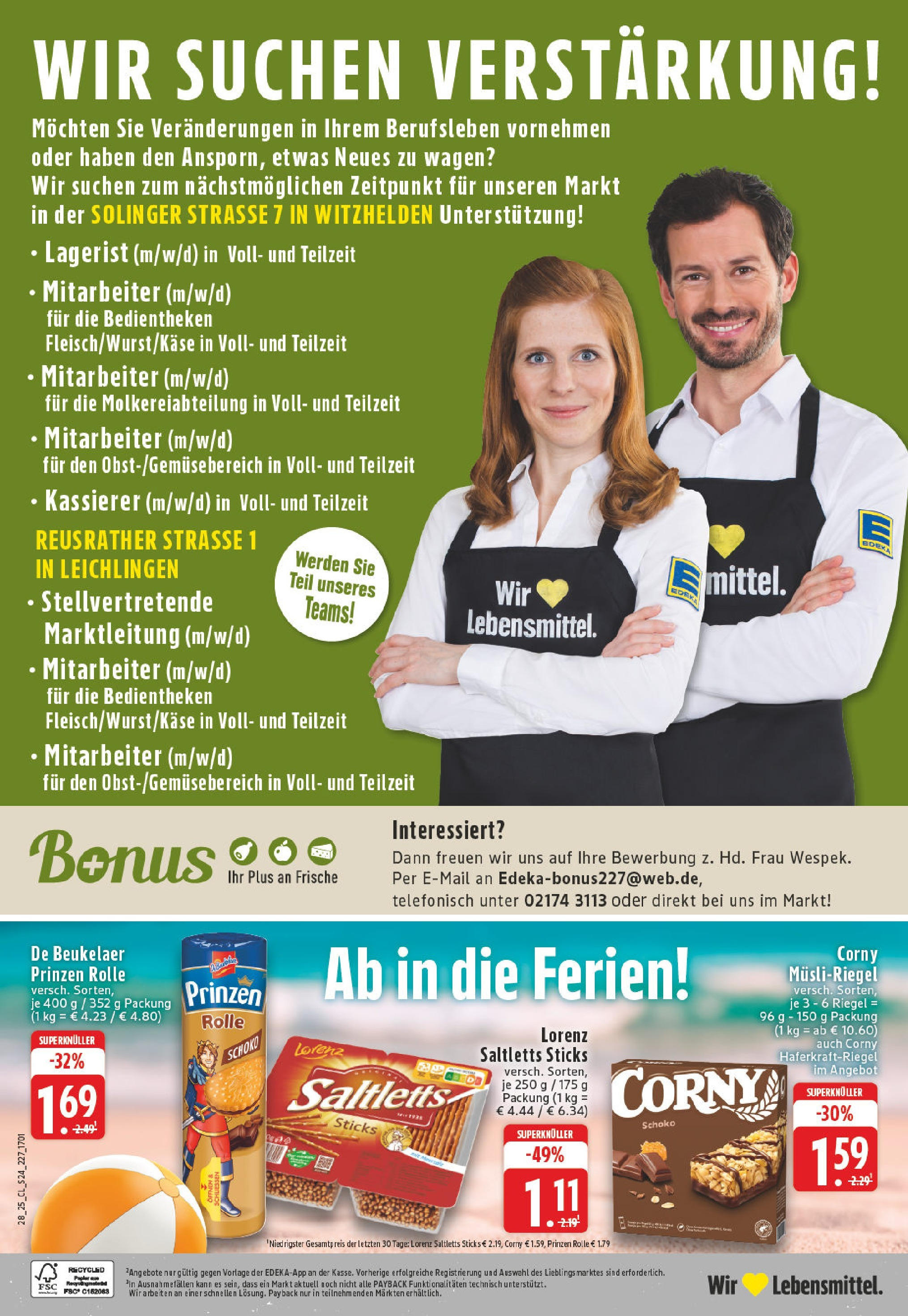 Edeka prospekt Leichlingen-Witzhelden	 (ab 06.07.2025) » Angebote Online | Seite: 24