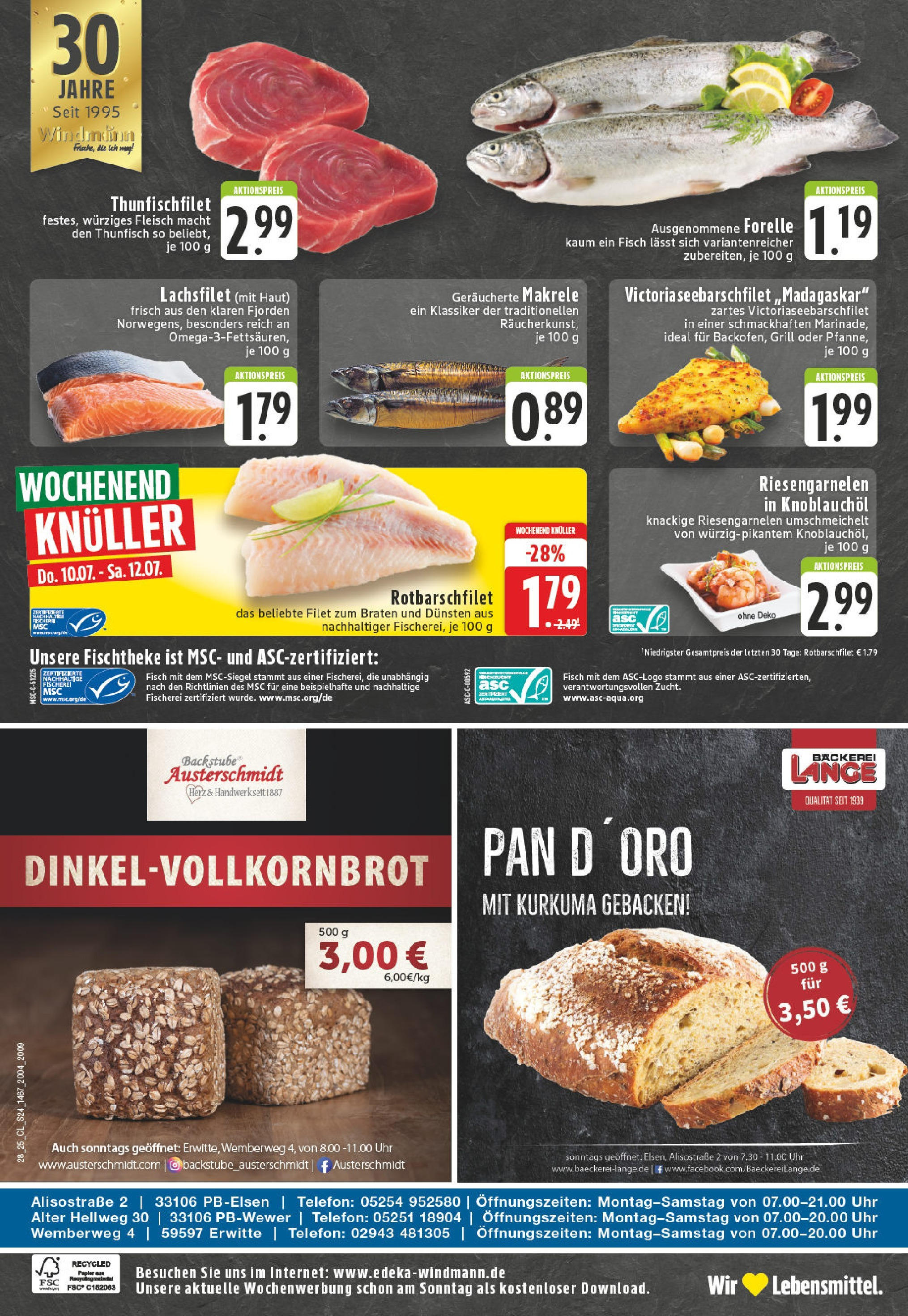 Edeka prospekt Erwitte	 (ab 06.07.2025) » Angebote Online | Seite: 24 | Produkte: Grill, Fisch, Fleisch, Uhr