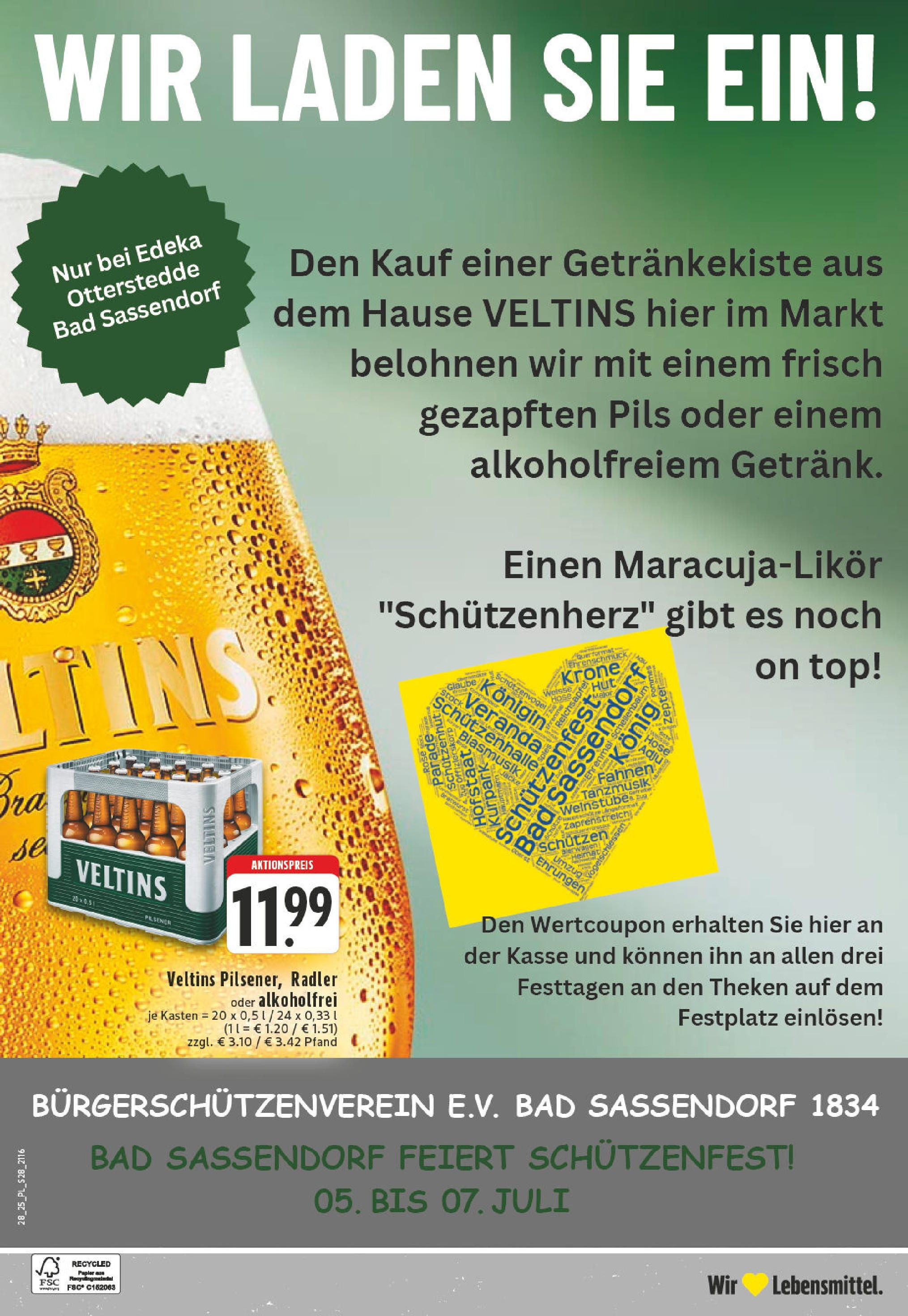 Edeka prospekt Bad Sassendorf	 (ab 06.07.2025) » Angebote Online | Seite: 28 | Produkte: Top, Bad, Jacke, Veltins
