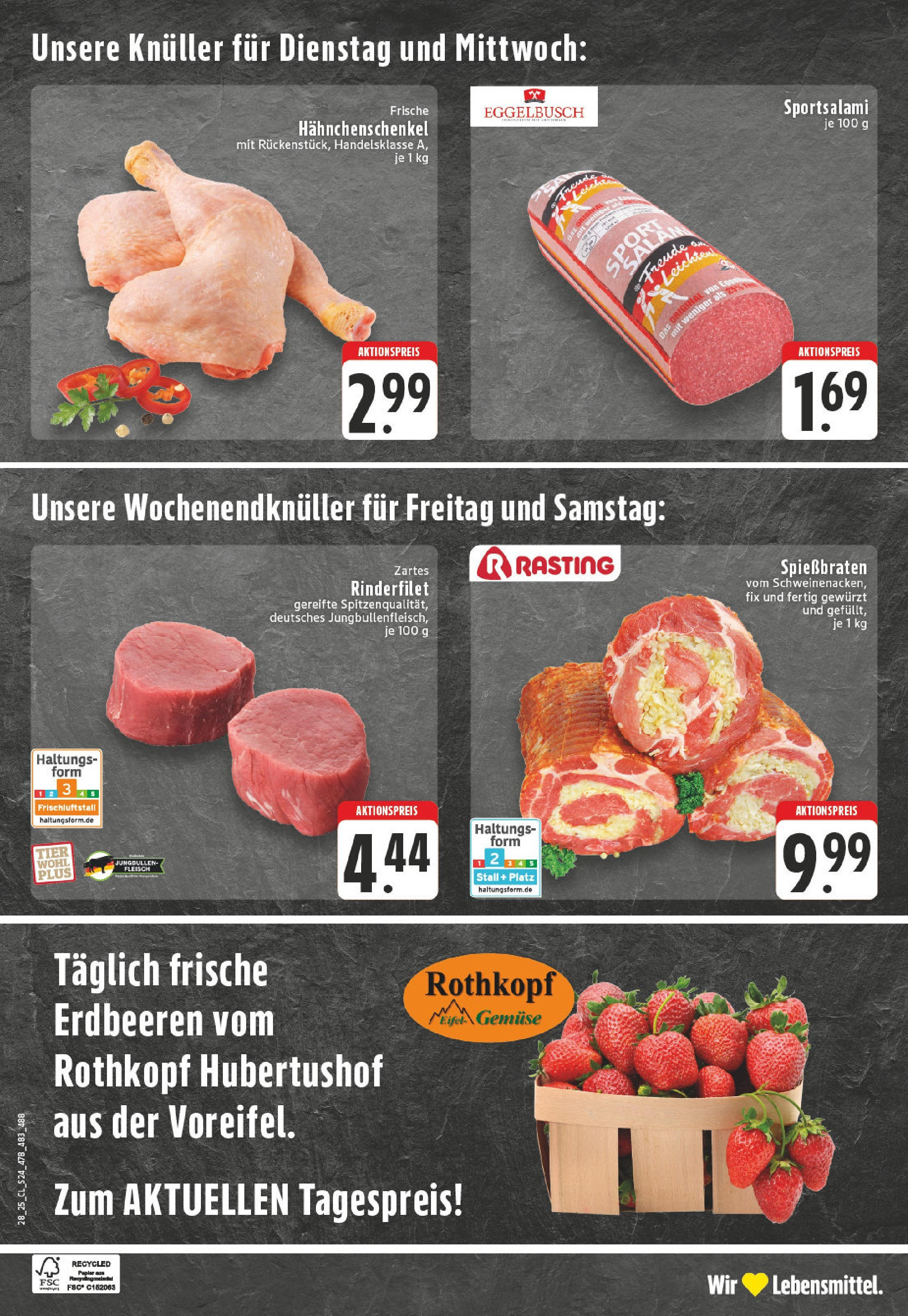 Edeka prospekt Bonn	 (ab 06.07.2025) » Angebote Online | Seite: 24 | Produkte: Rinderfilet, Gemüse, Salami, Fleisch