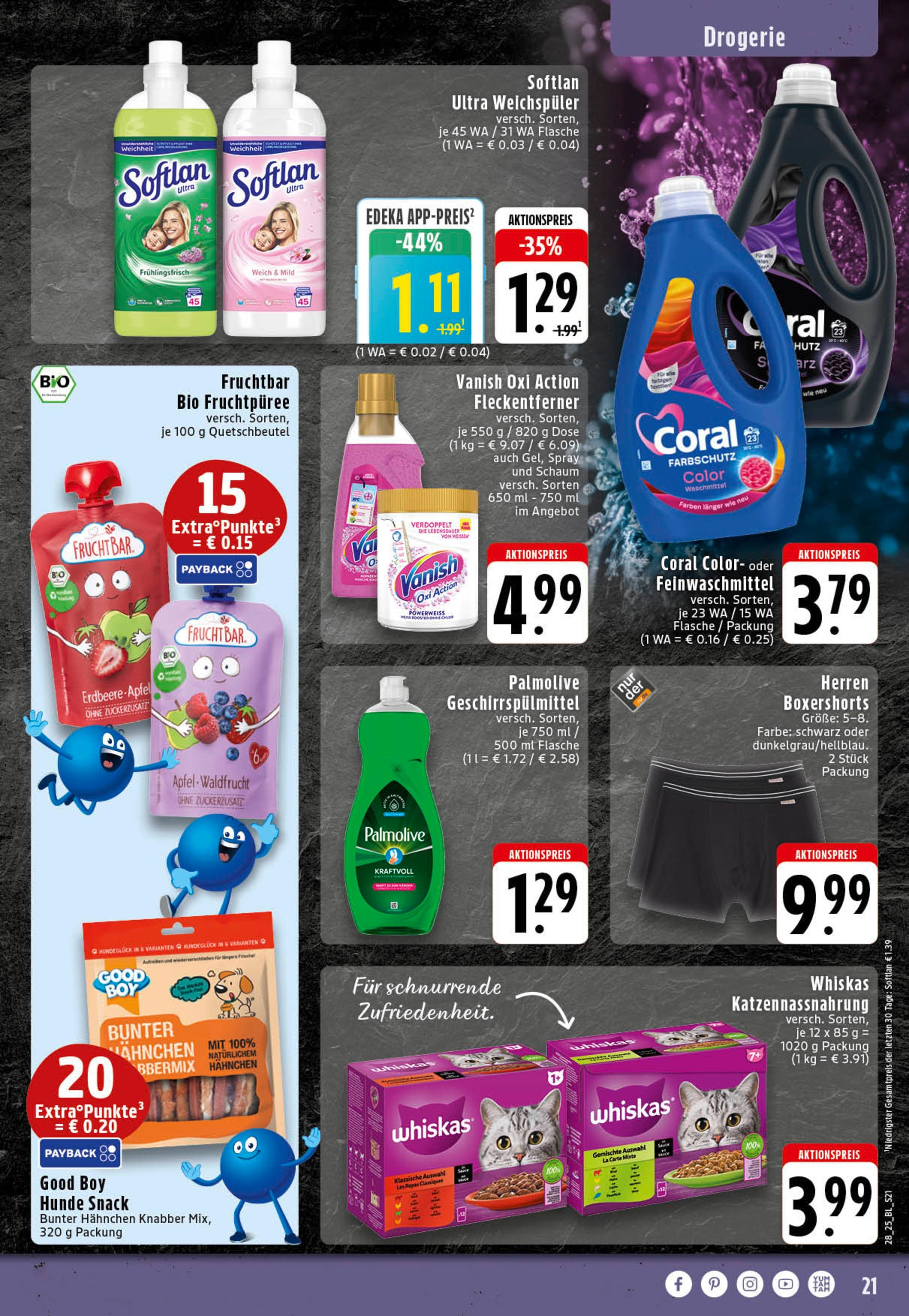 Edeka prospekt Stolberg	 (ab 06.07.2025) » Angebote Online | Seite: 21 | Produkte: Hahnchen, Coral, Äpfel, Whiskas