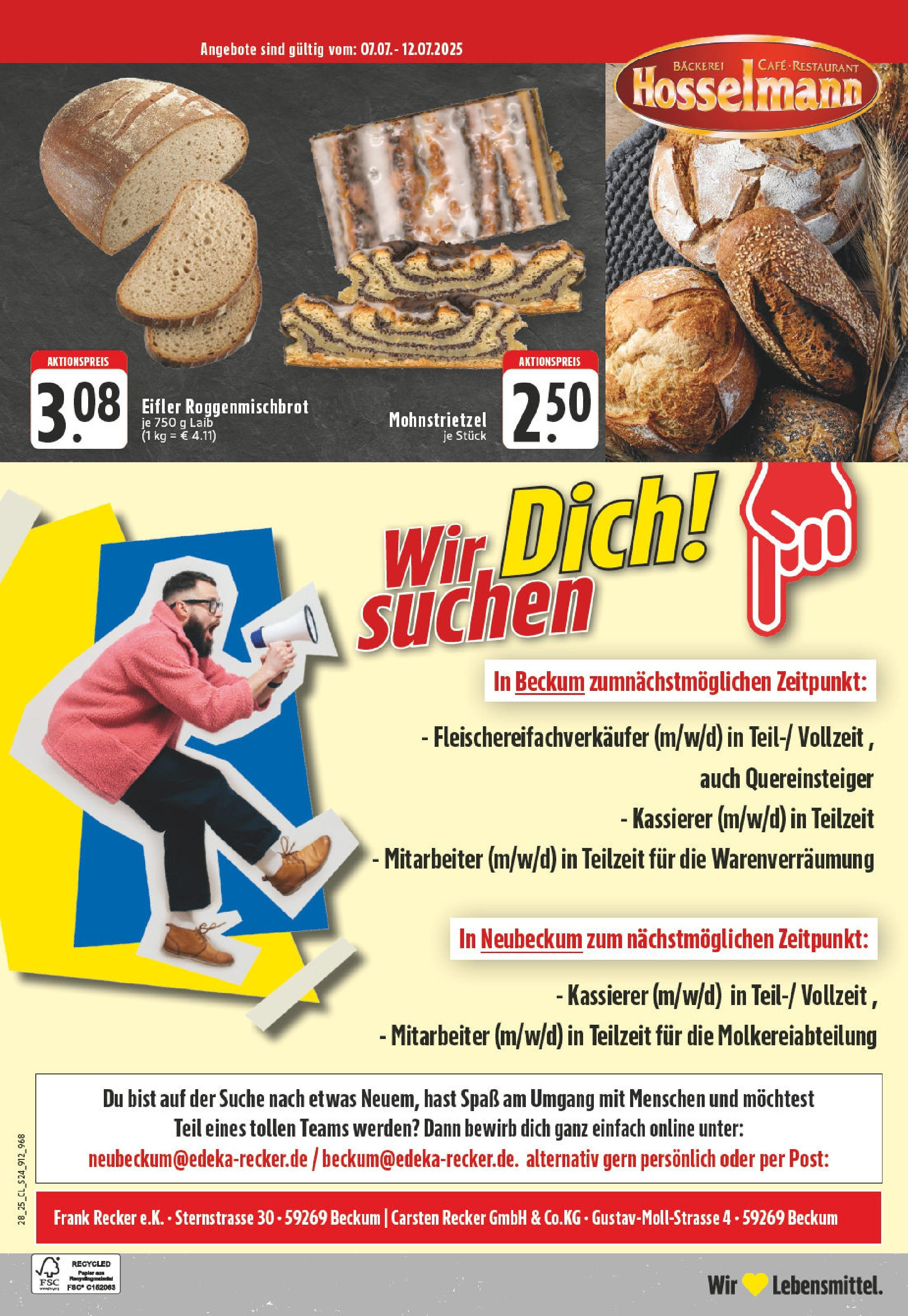 Edeka prospekt Beckum	 (ab 06.07.2025) » Angebote Online | Seite: 24 | Produkte: Bäckerei