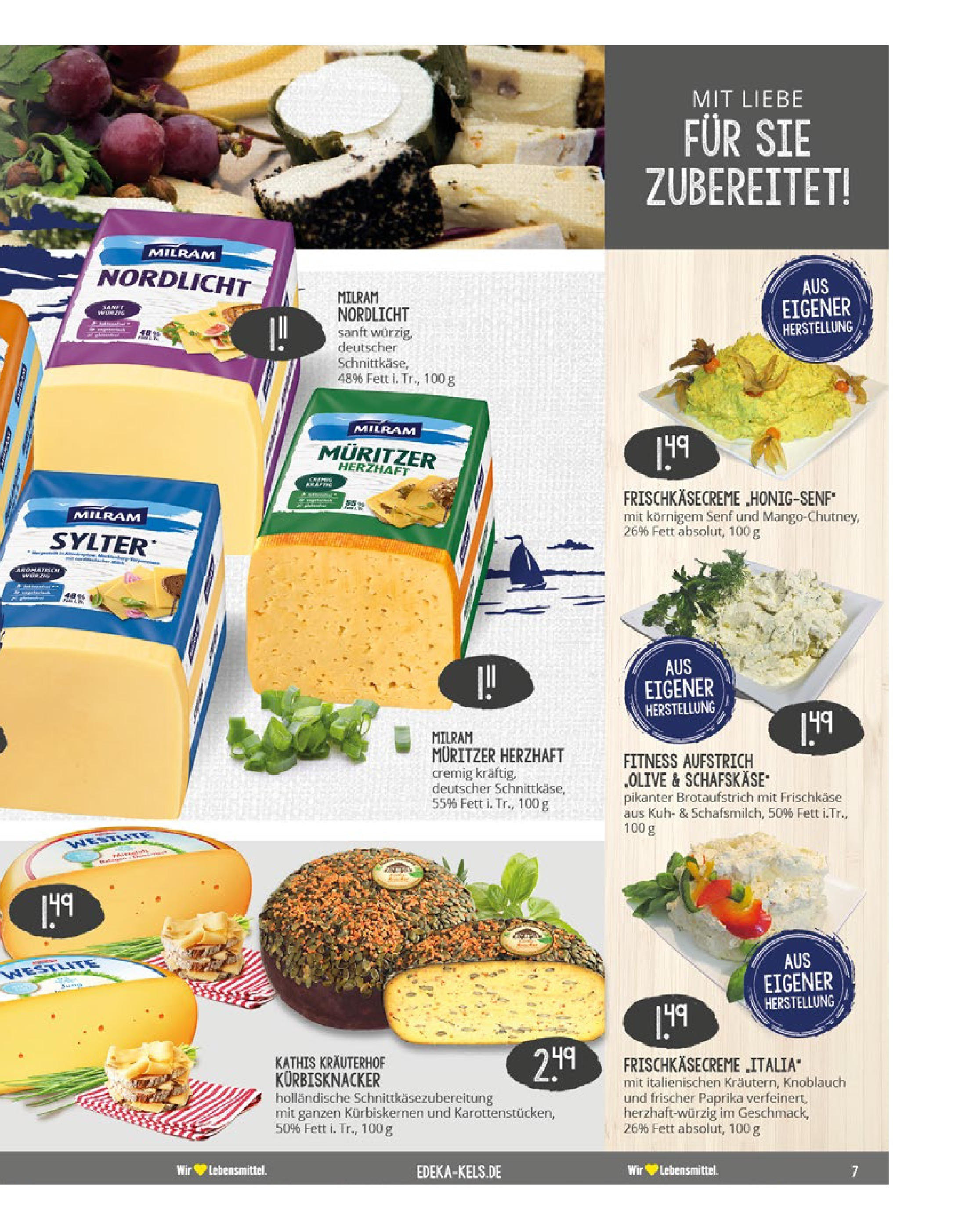 Edeka prospekt Ratingen-Hösel	 (ab 06.07.2025) » Angebote Online | Seite: 7 | Produkte: Paprika, Milram, Frischkase, Schafskase
