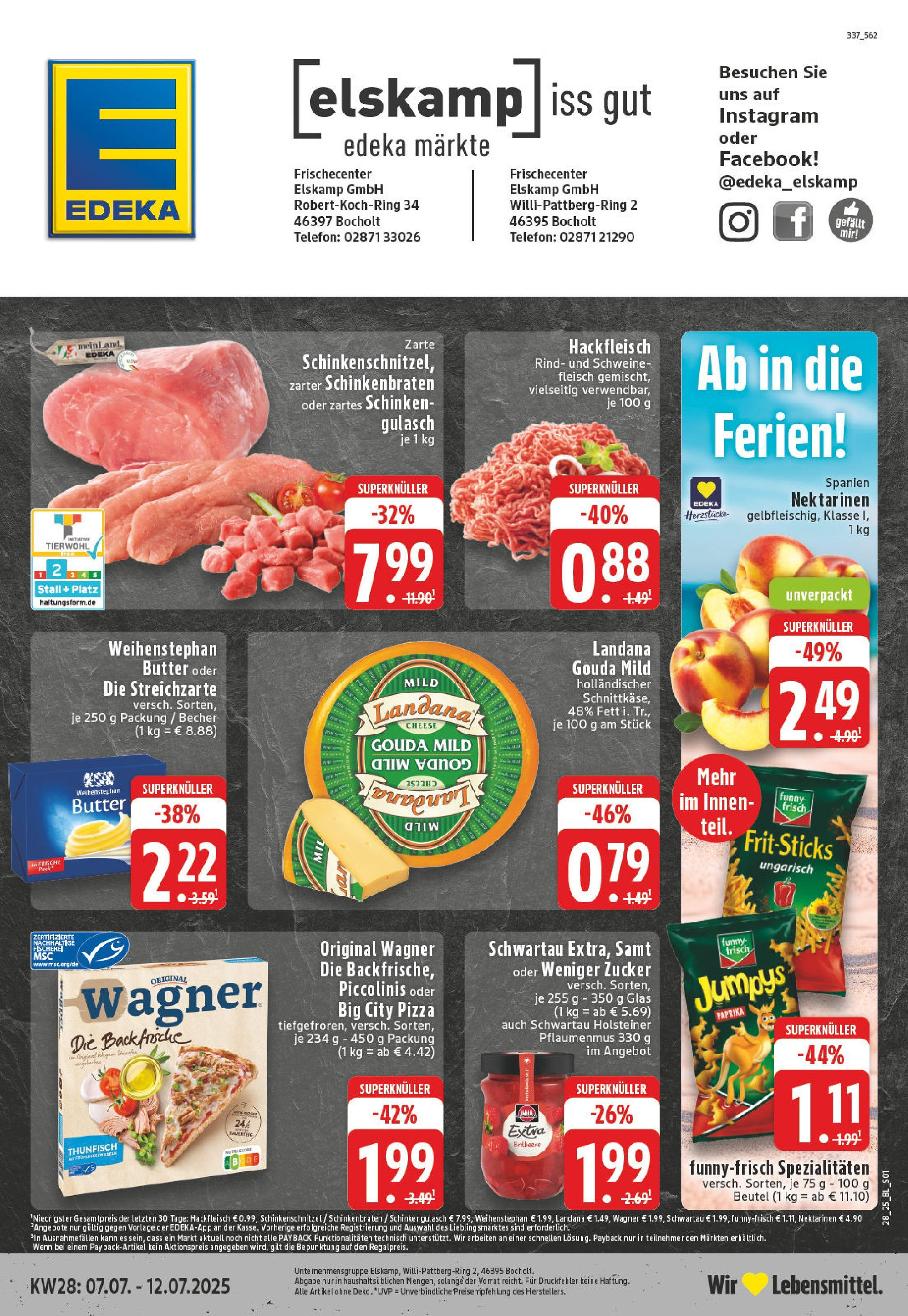 Edeka prospekt Bocholt-Sternern	 (ab 06.07.2025) » Angebote Online | Seite: 1 | Produkte: Schokolade, Milka schokolade, Weißbier, Zucchini