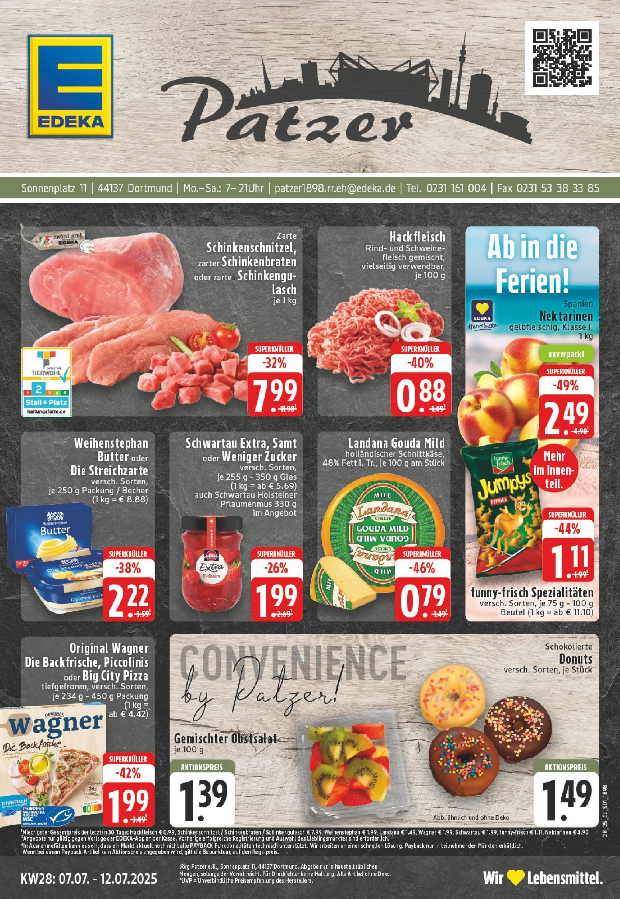 EDEKA Prospekt ab 06.07.2025 - Prospekt Dortmund Online Vorschau von dem Prospekt des Geschäftes Edeka, gültig ab dem 06.07.2025